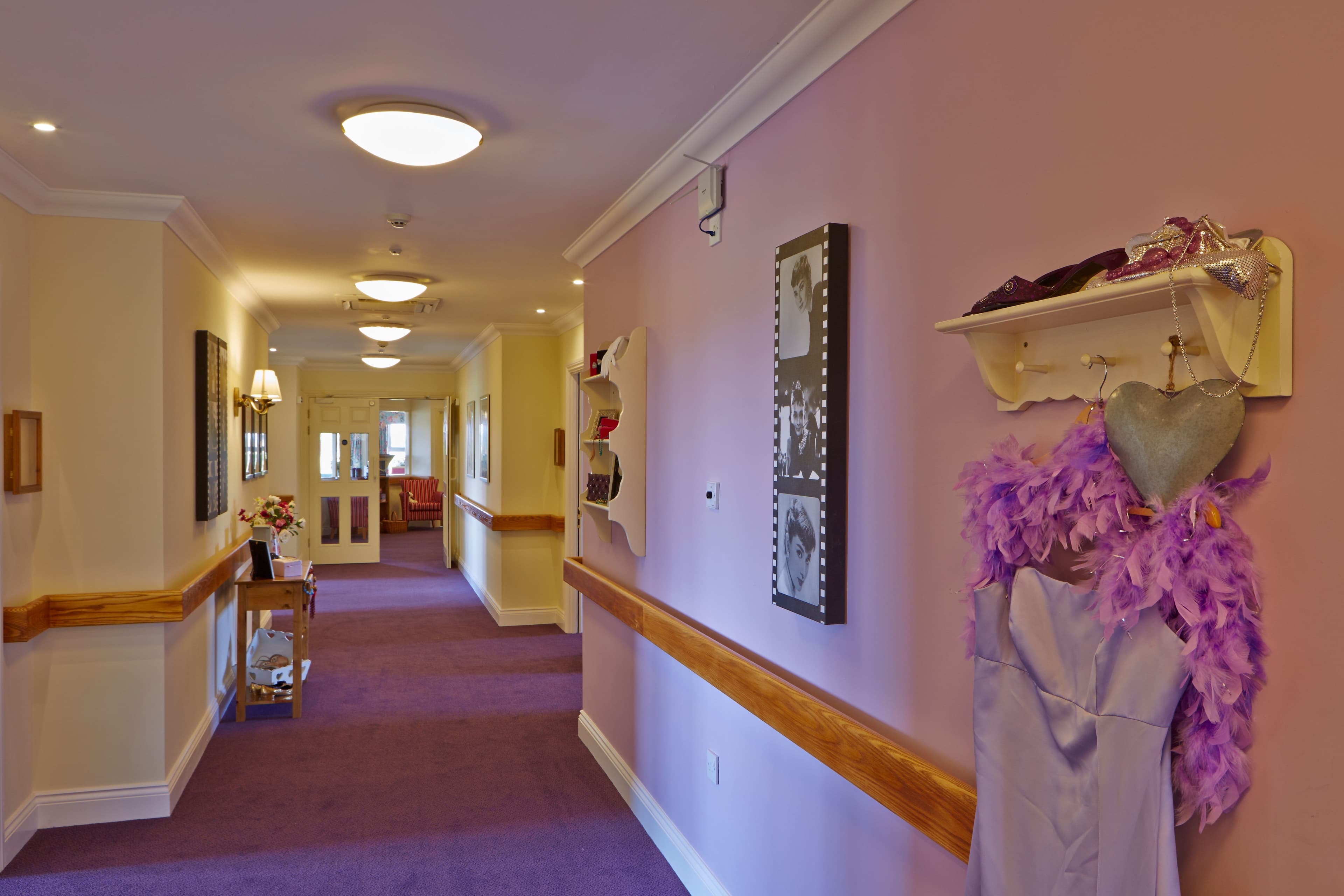 Hallway of Lancaster Grange Care Home in Newark-on-Trent, Nottinghamshire 