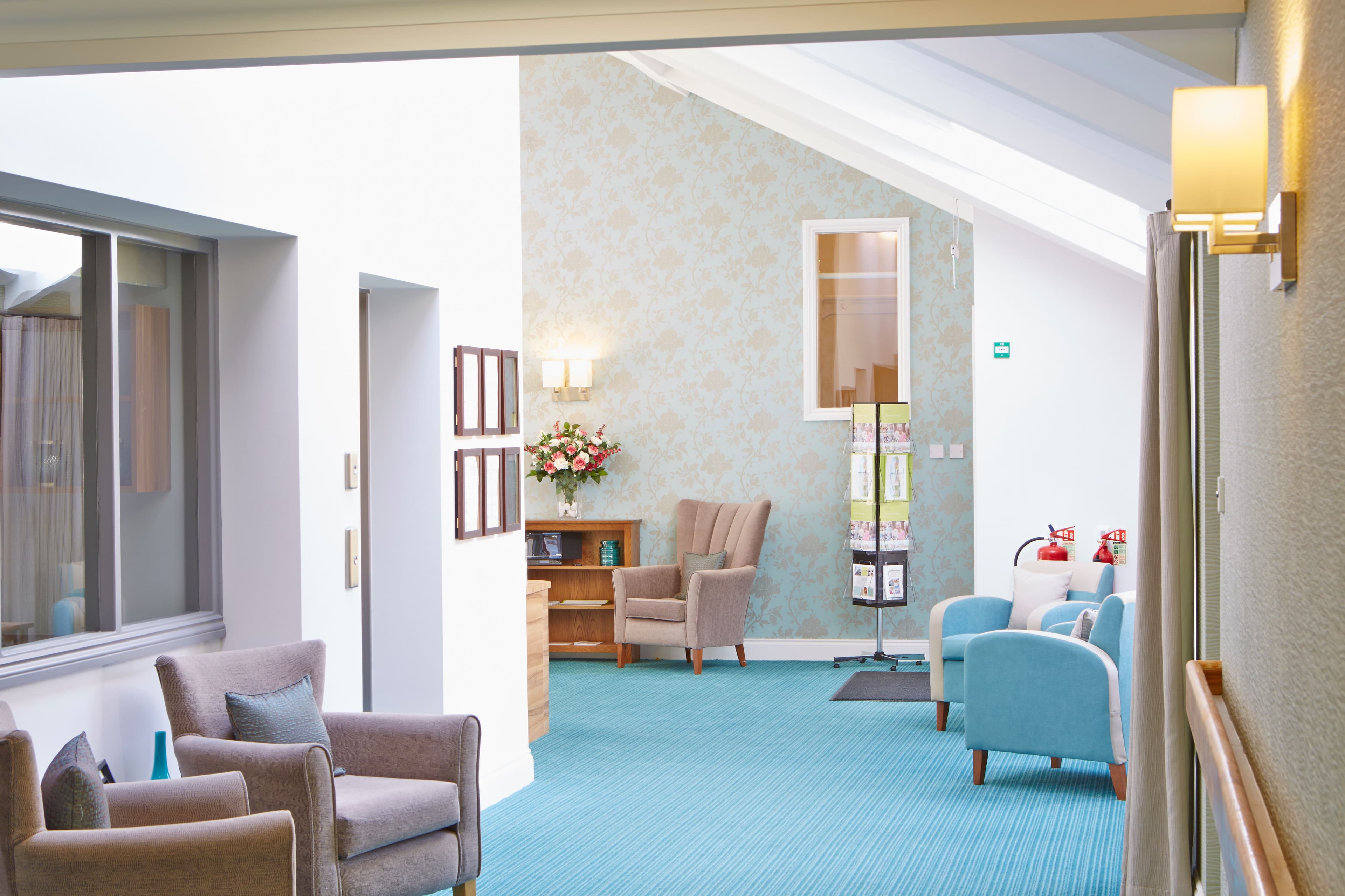 Communal area of Lancaster Grange Care Home in Newark-on-Trent, Nottinghamshire 