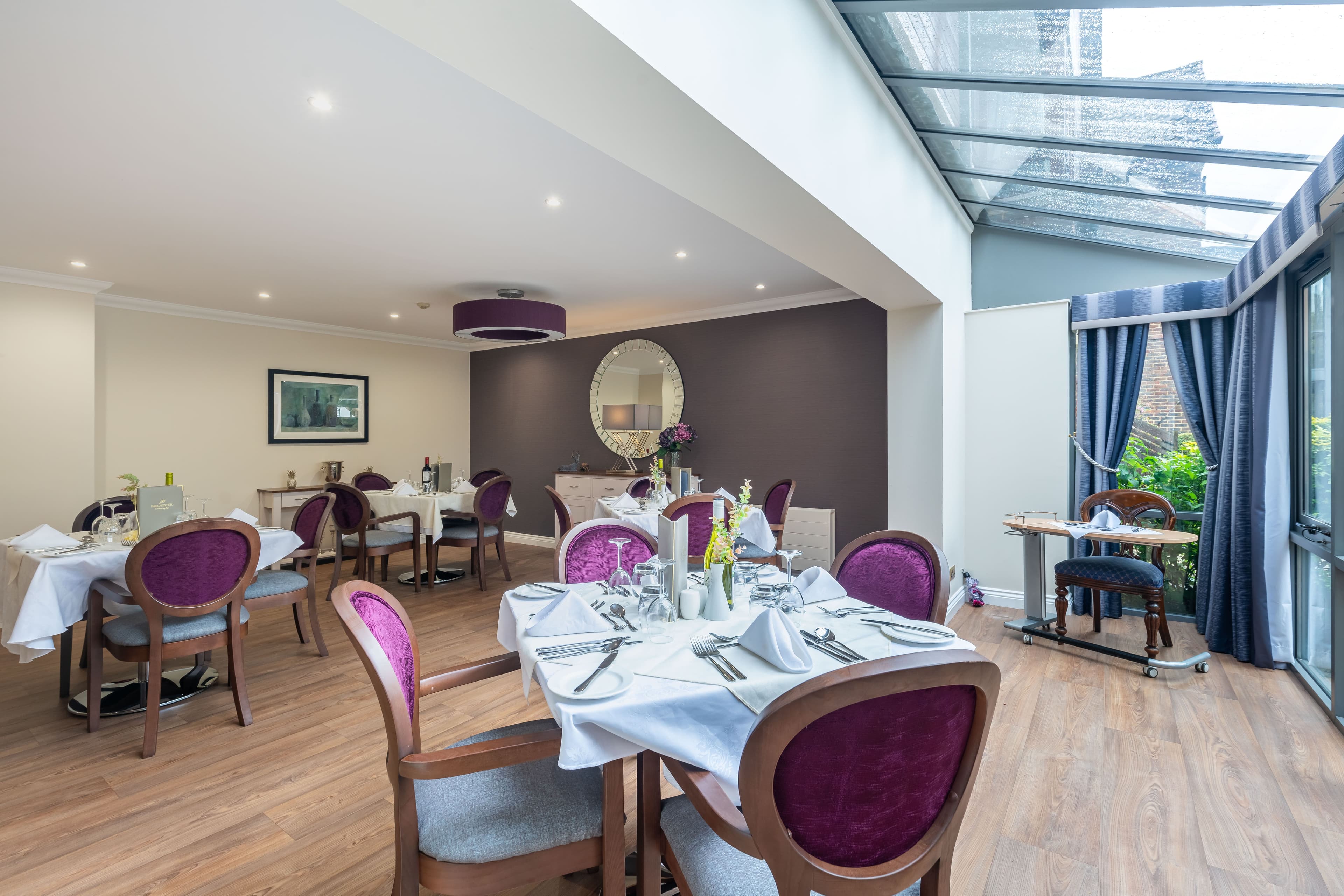 Dining Room at Tandridge Heights Care Home in Oxted, Surrey