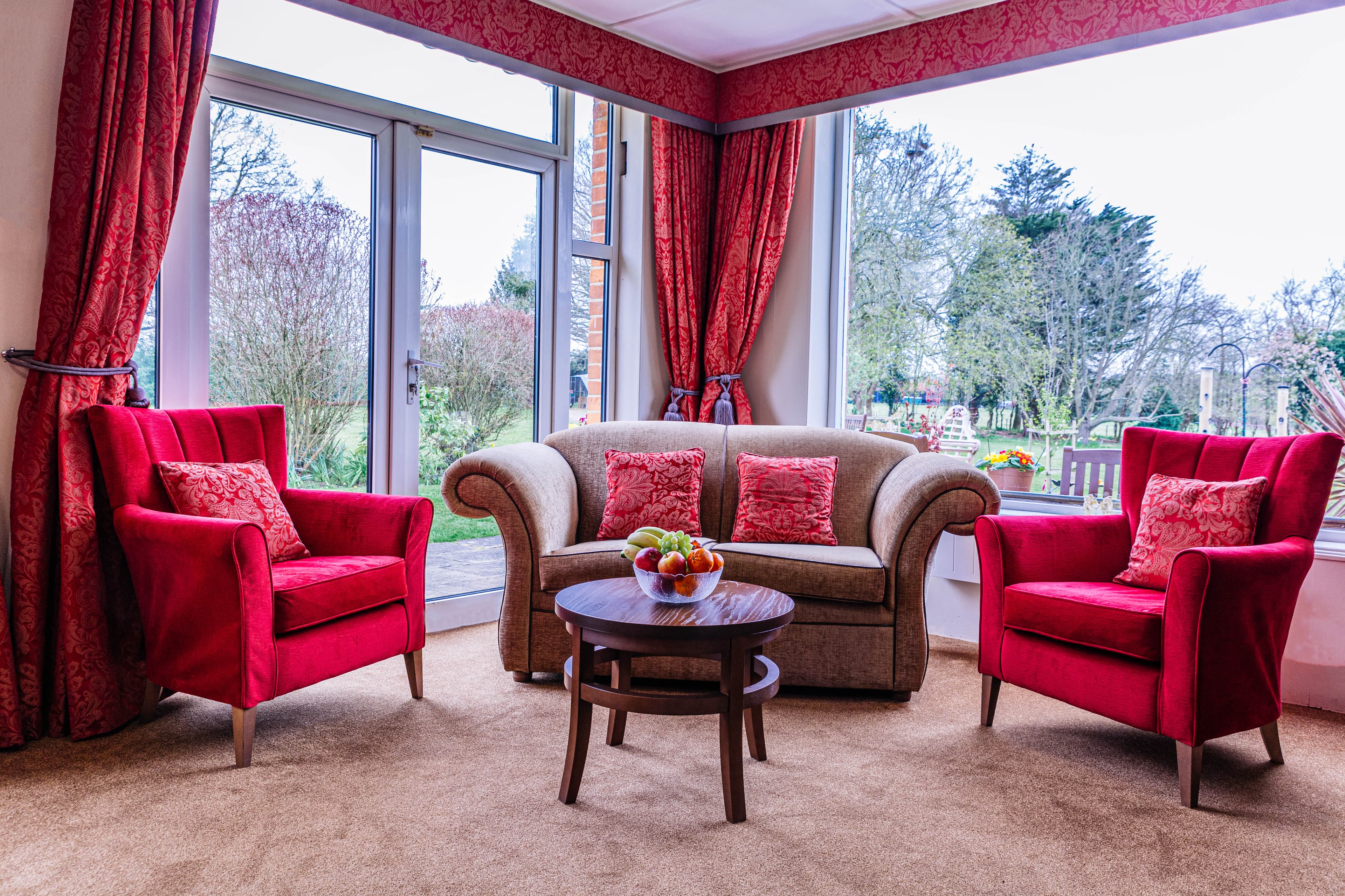 Communal Area of Cossins House Care Home in Leatherhead, Mole Valley