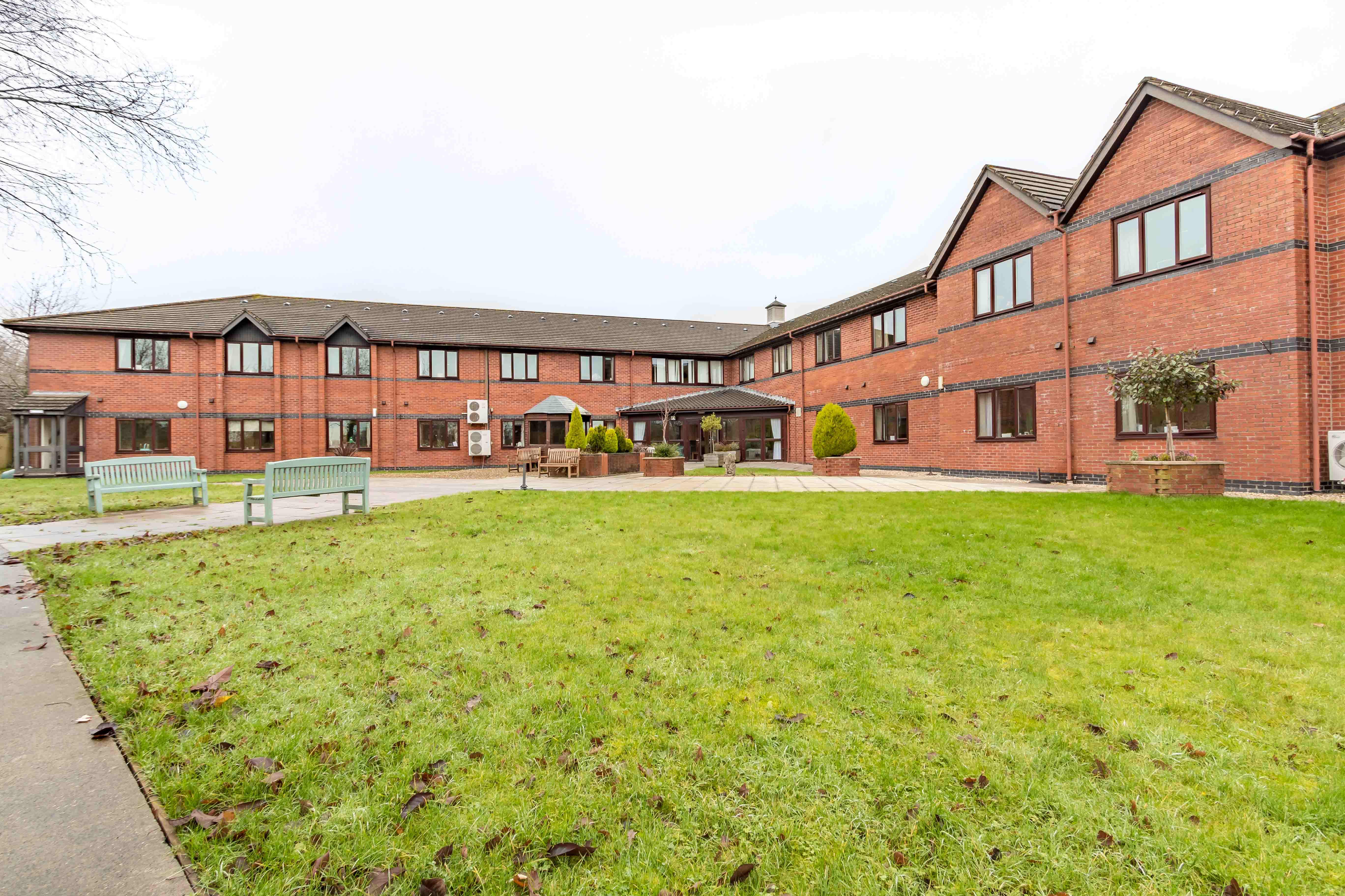 Garden of Hafan-Y-Coed Care Home in Llanelli, Wales