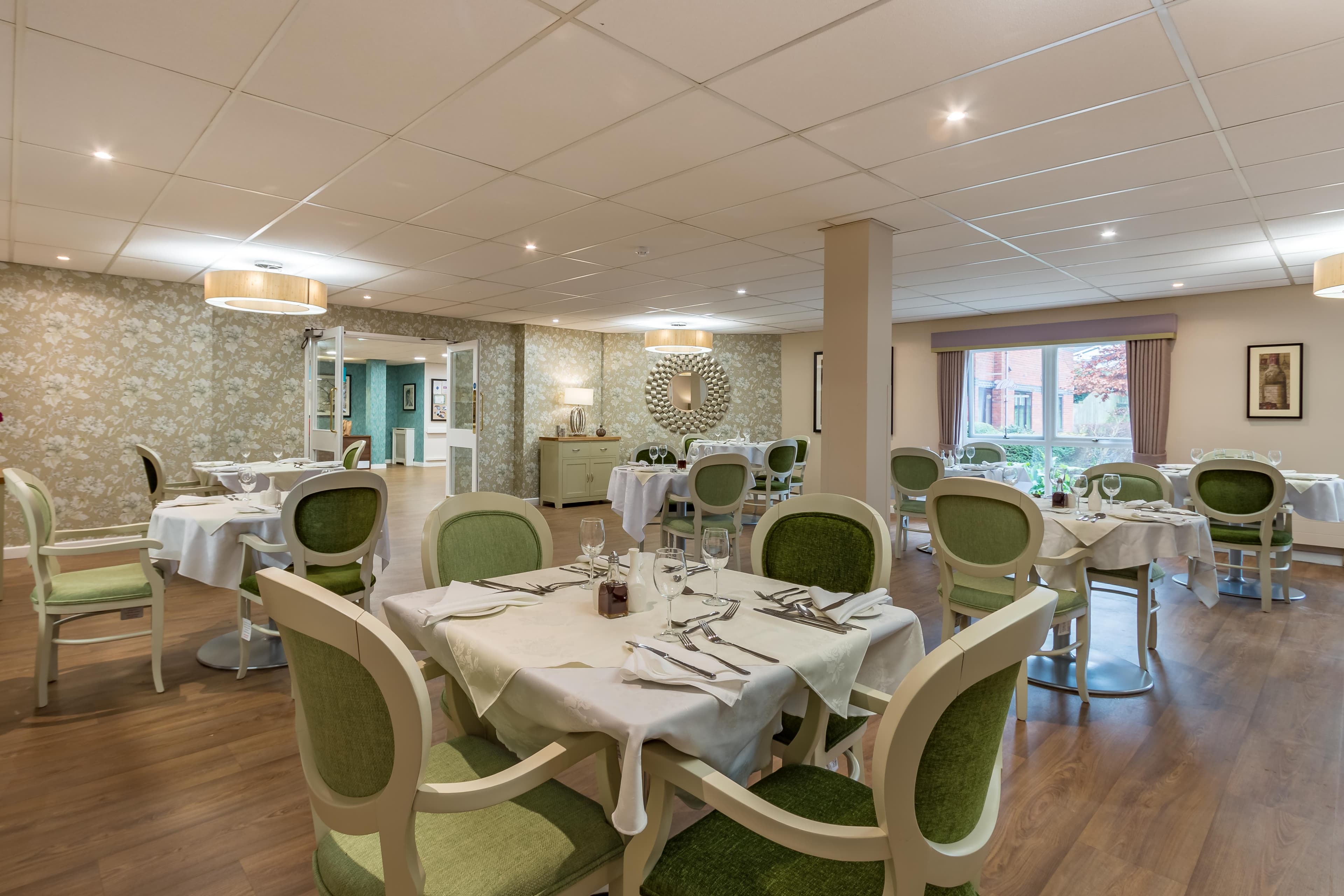 Lounge of Hafan-Y-Coed Care Home in Llanelli, Wales