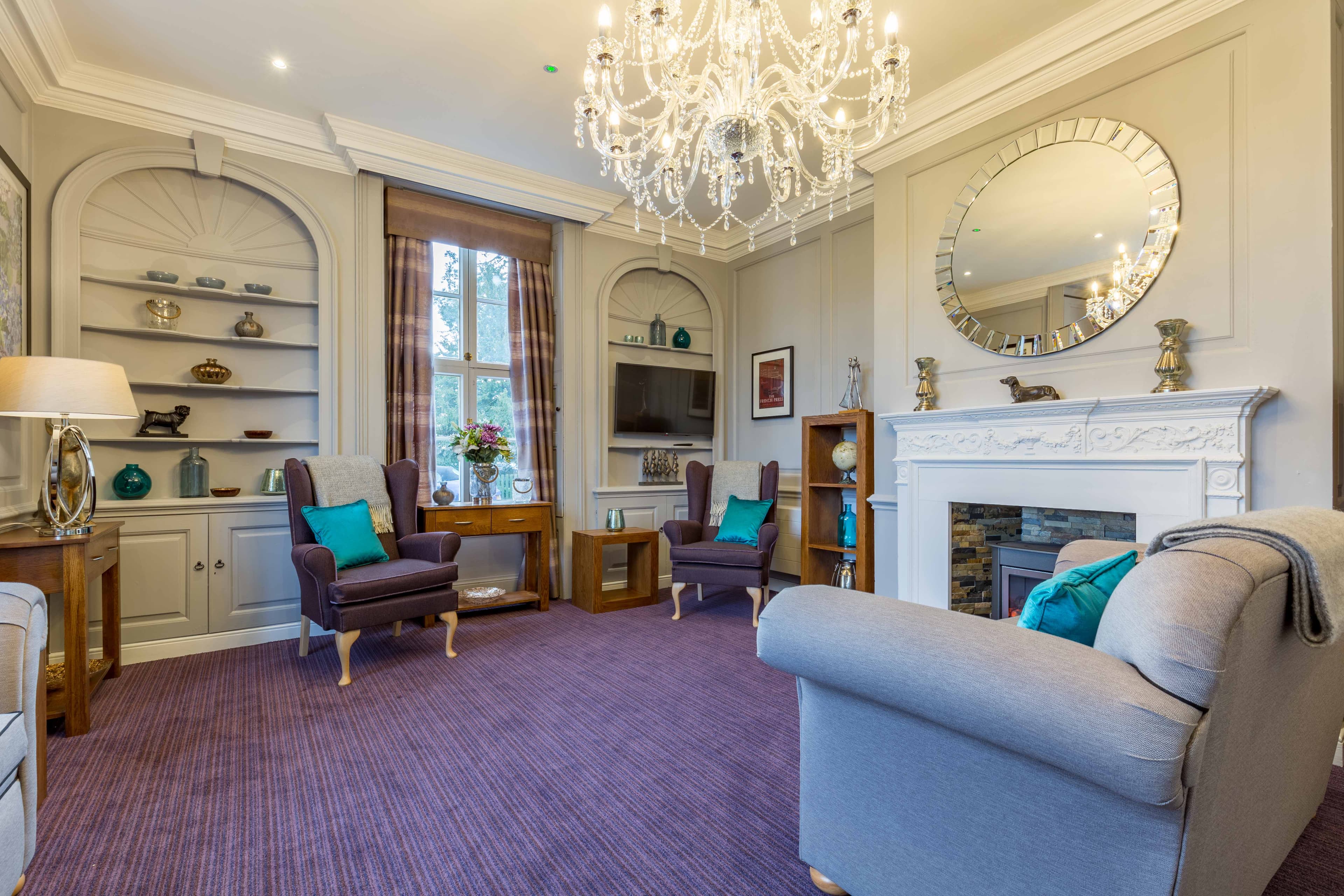 Communal Lounge of Hilton Park Care Home in Cambridge, Cambridgeshire