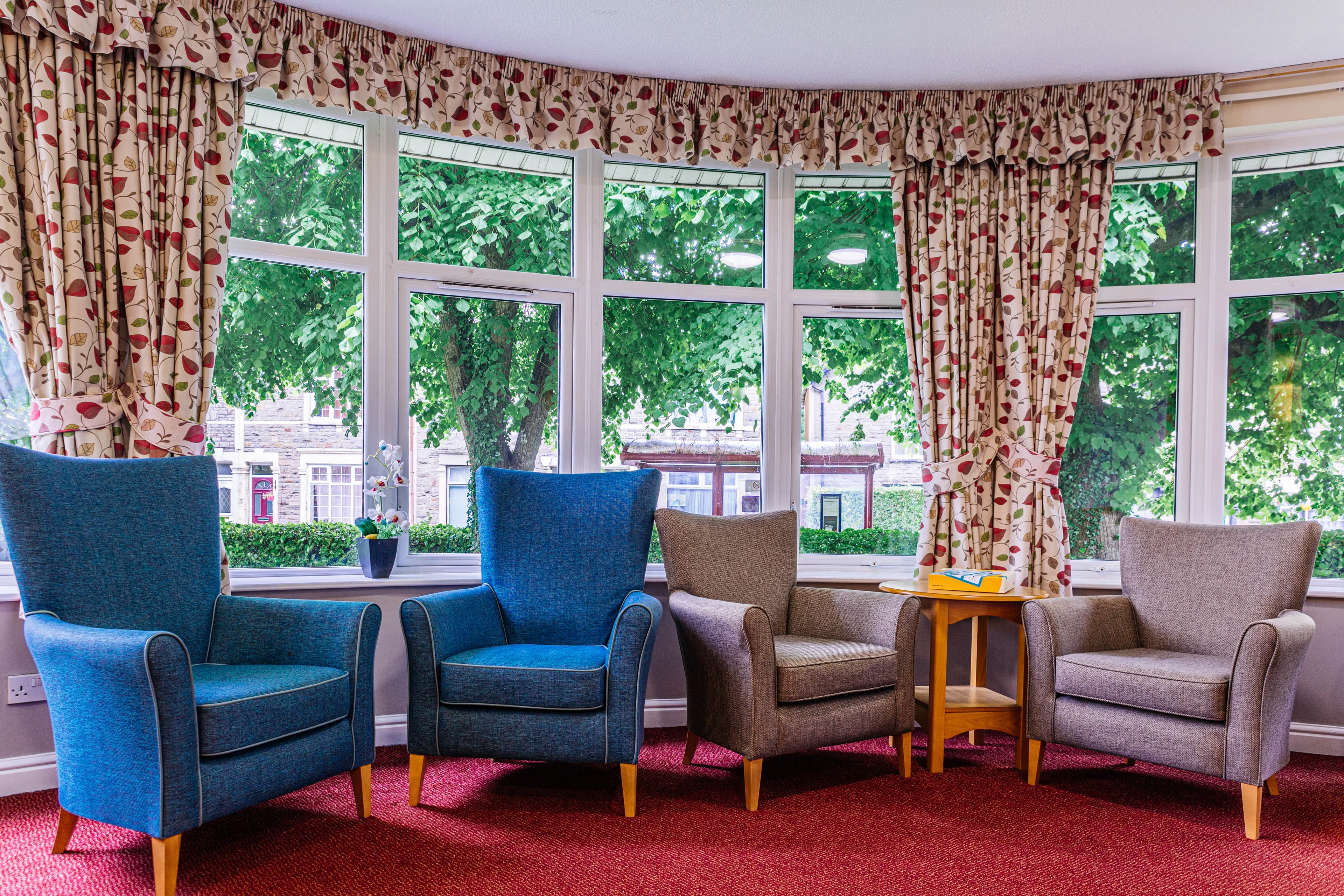 Communal Area of Kingswood Court Care Home in Bristol, South West England