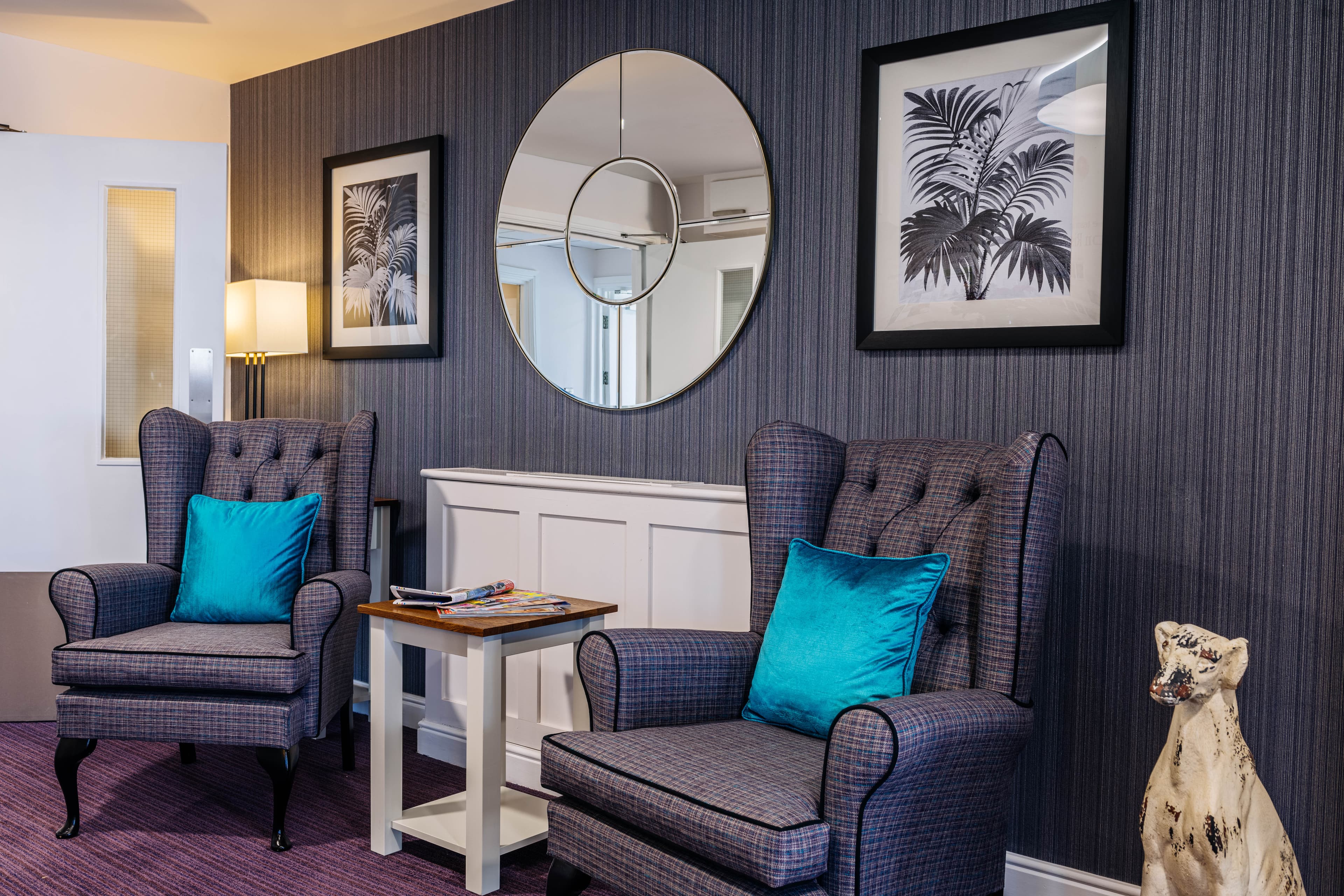 Hallway of Lawton Rise Care Home in Stoke-on-Trent, Staffordshire