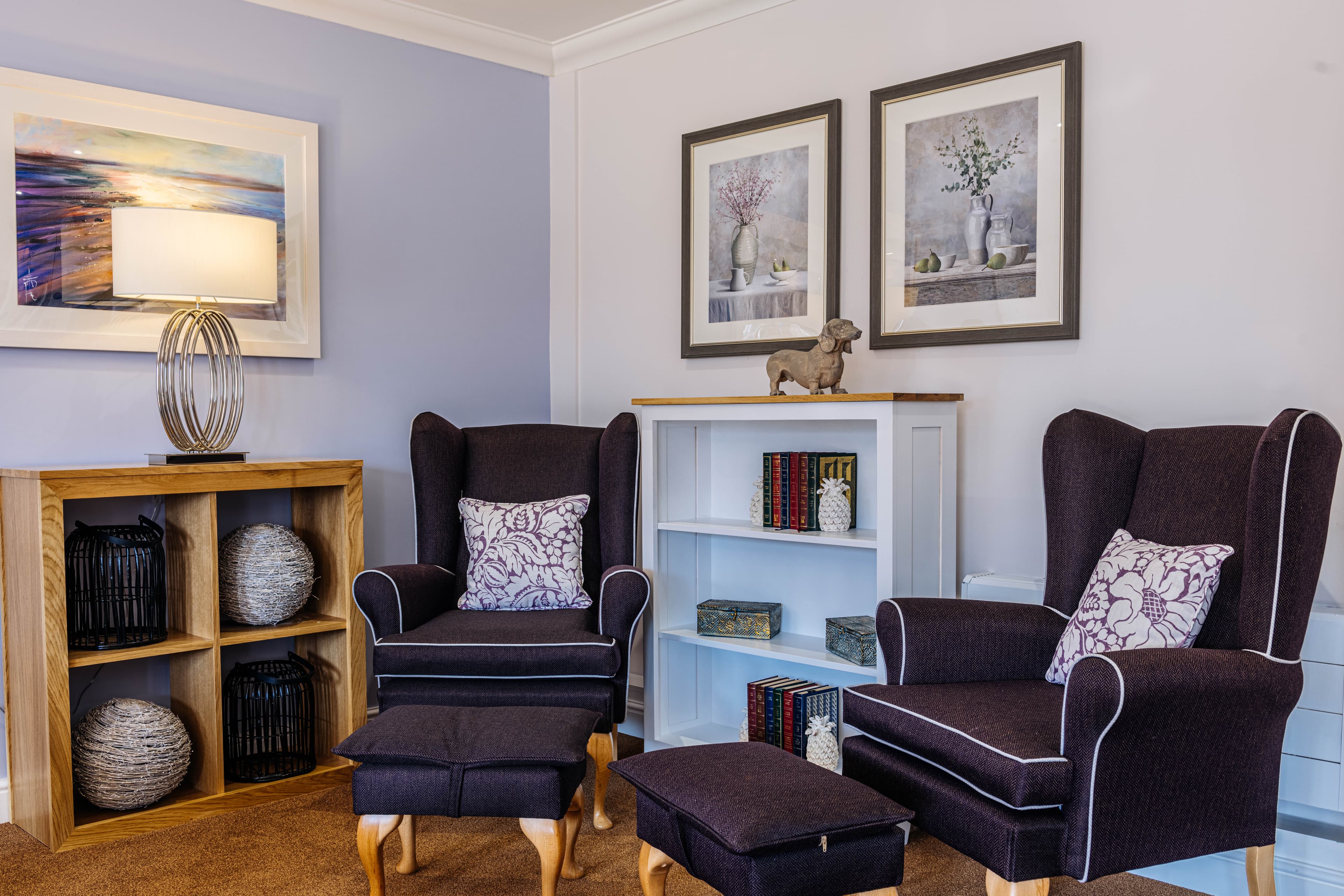 Communal Lounge of Lawton Rise Care Home in Stoke-on-Trent, Staffordshire