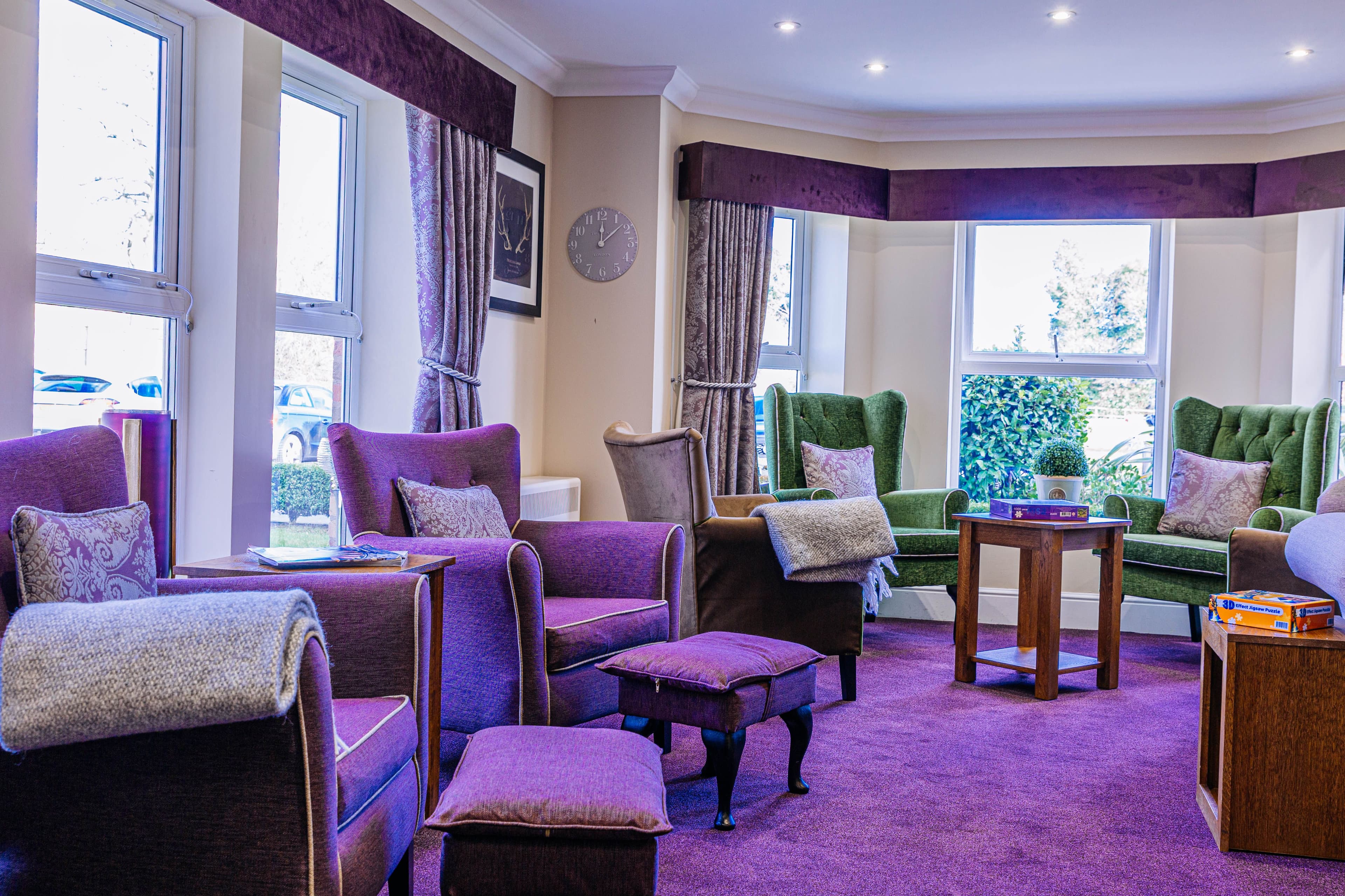 Communal Lounge of Leeming Bar Grange Care Home in Northallerton, Hambleton