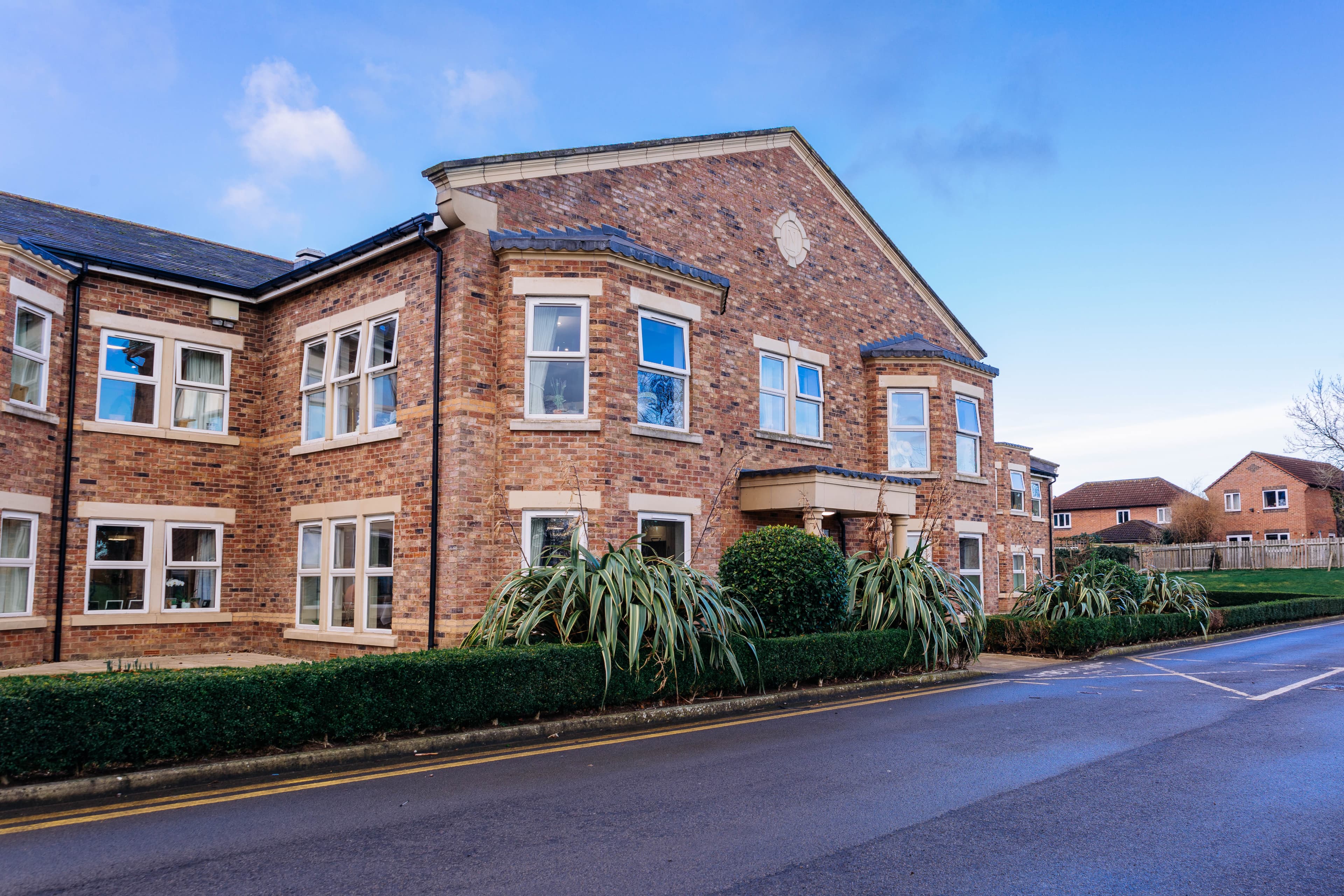 Exterior of Leeming Bar Grange Care Home in Northallerton, Hambleton