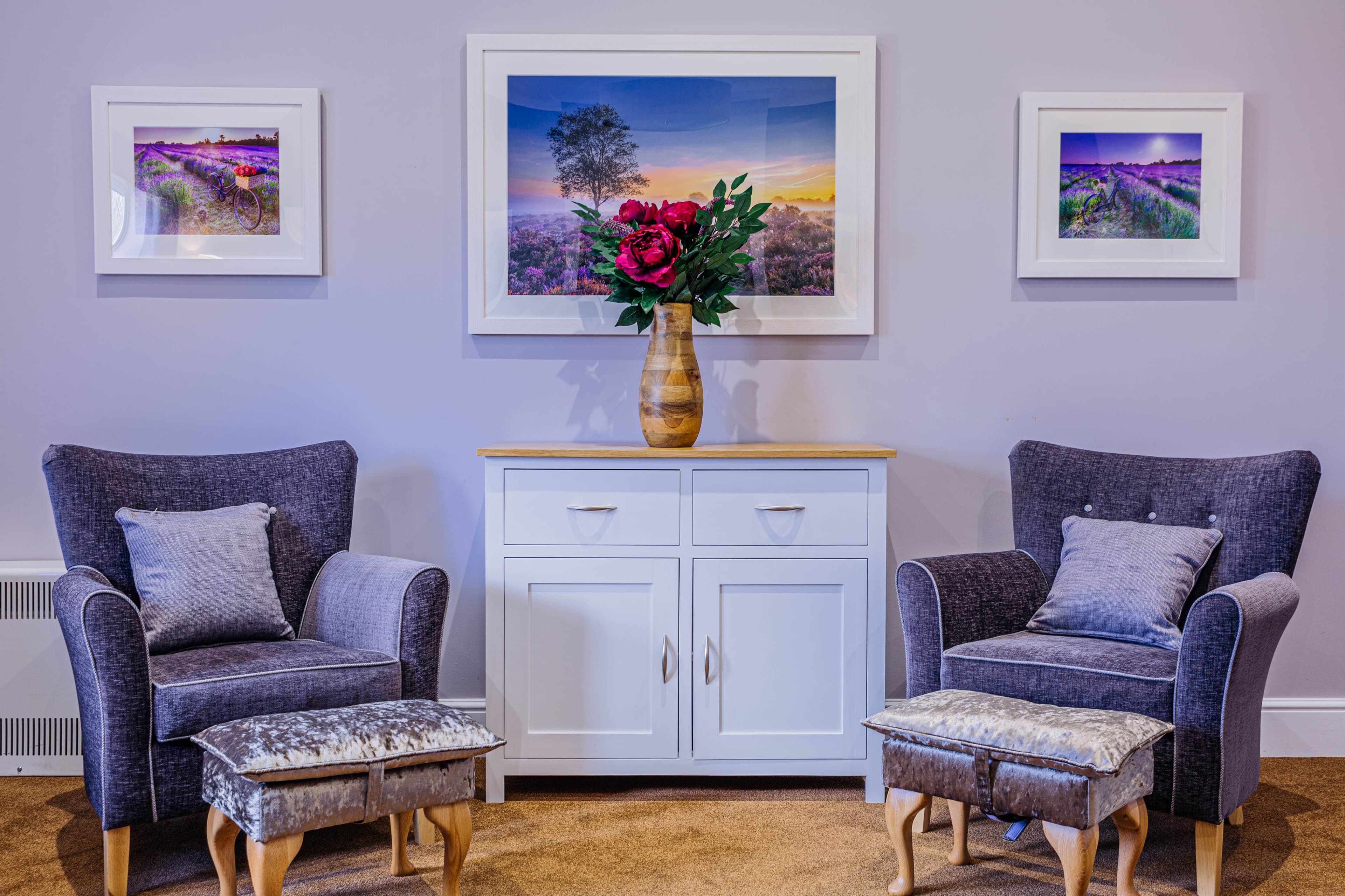 Seating Area of Leeming Bar Grange Care Home in Northallerton, Hambleton