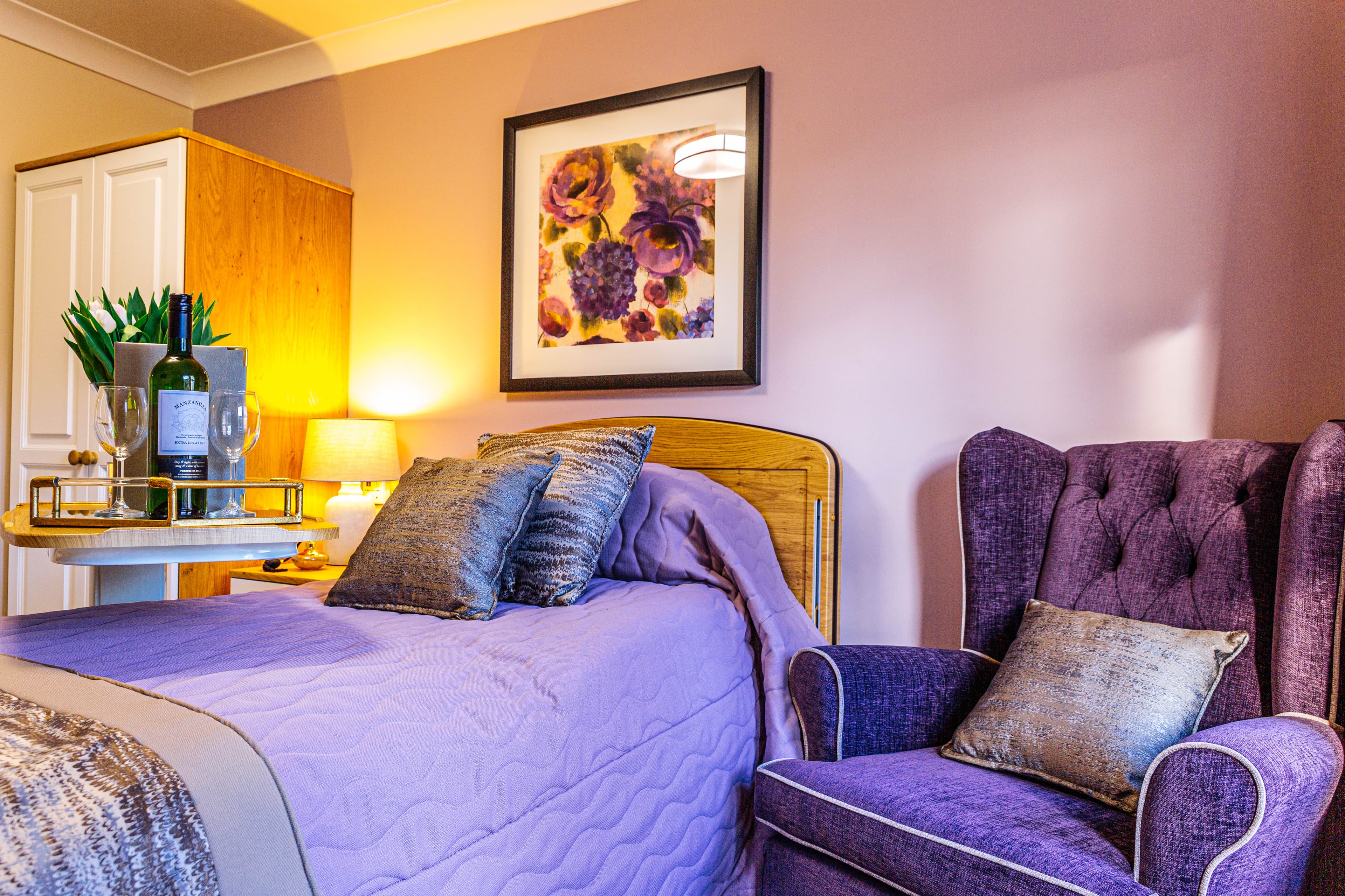 Bedroom of Leeming Bar Grange Care Home in Northallerton, Hambleton