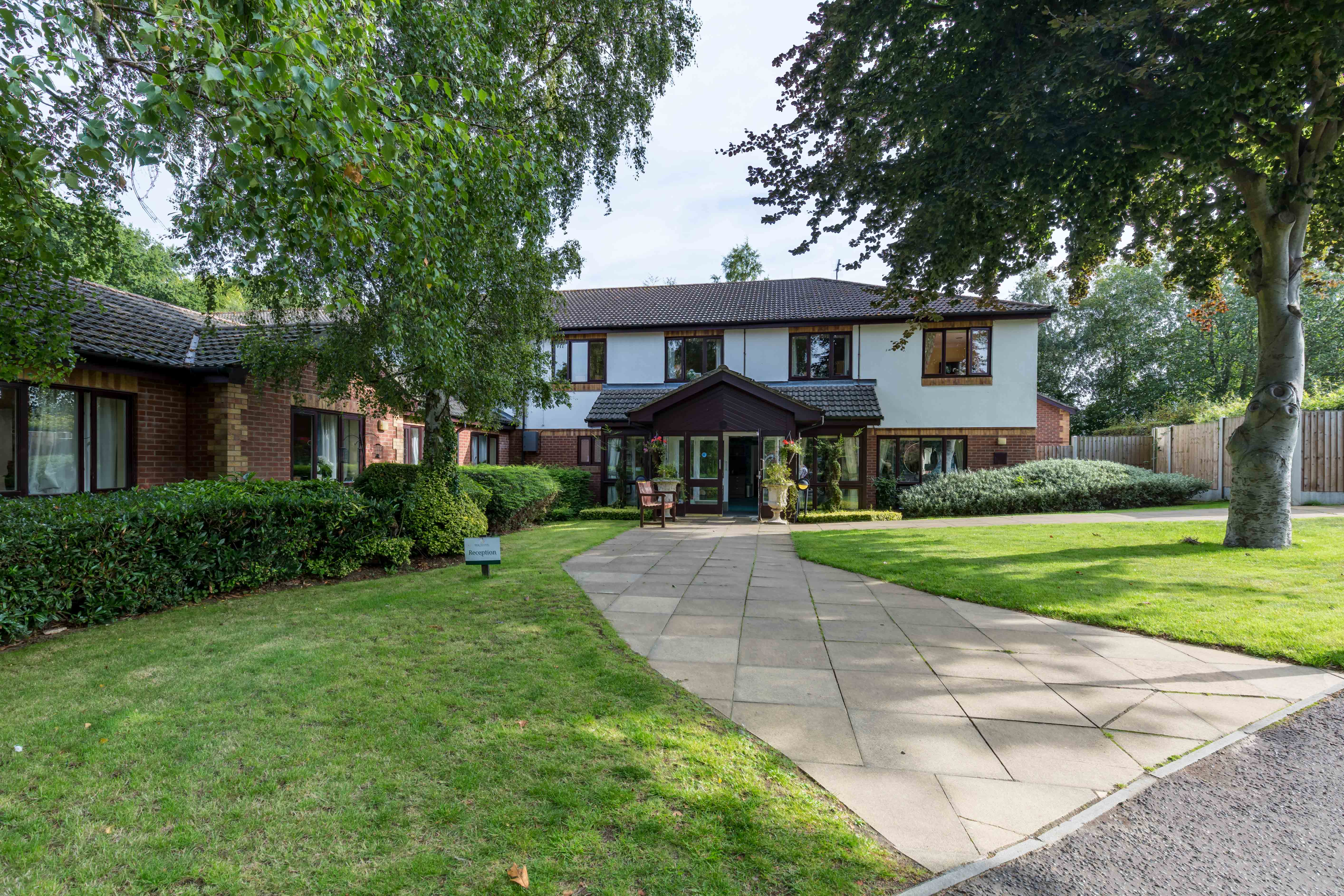 Garden at Leonard Lodge Care Home in Brentwood, Essex