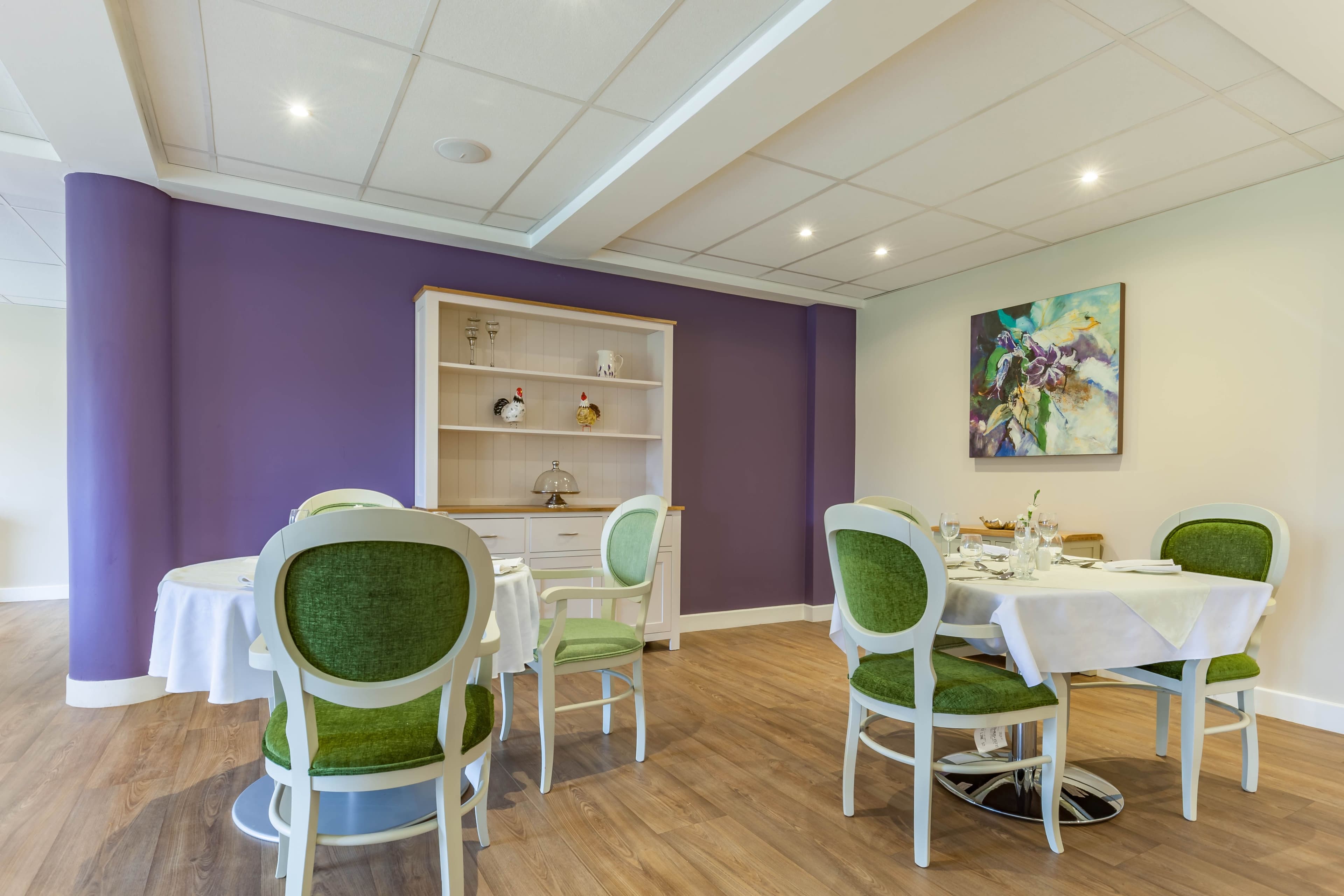 Dining Room at Lindum House Care Home in Beverley, East Riding of Yorkshire