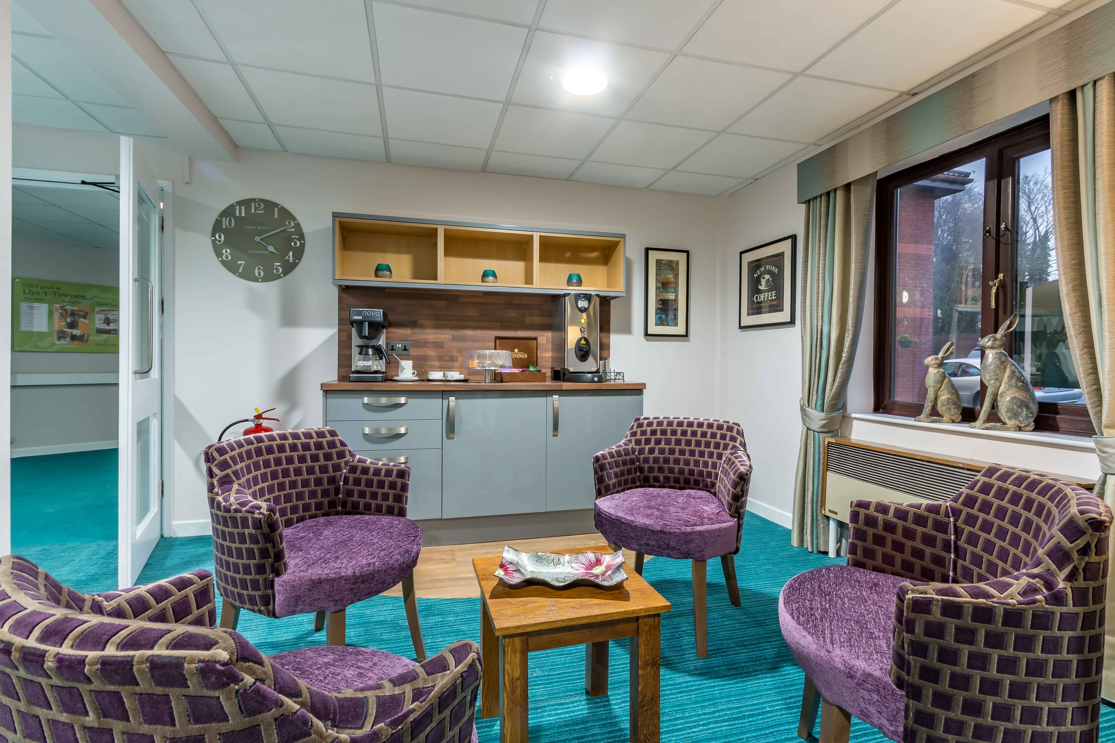 Cafe at Llys-y-Tywysog Care Home Swansea, Wales