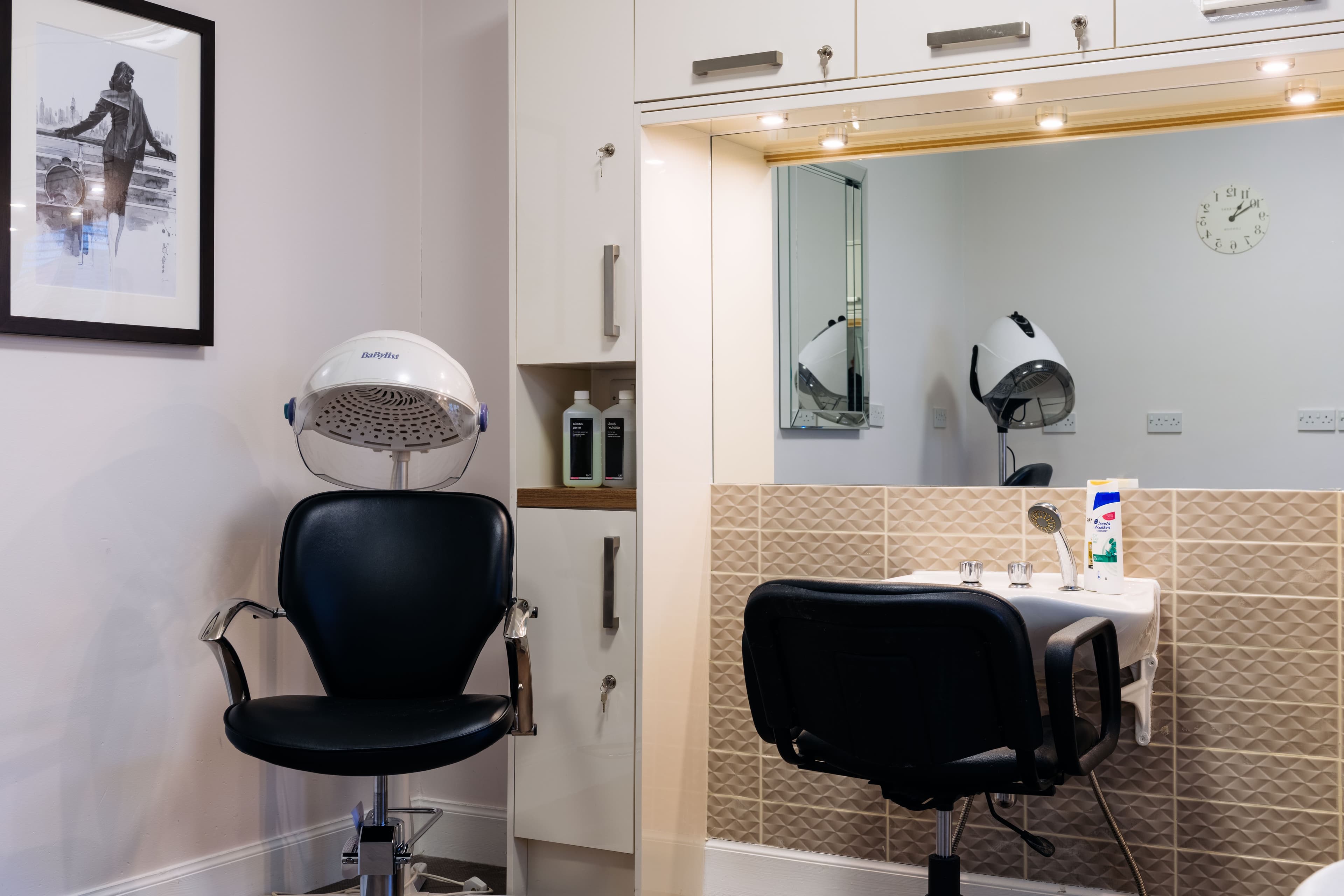 Salon at Lochduhar Care Home in Dumfries and Galloway, The Stewartry of Kirkcudbright