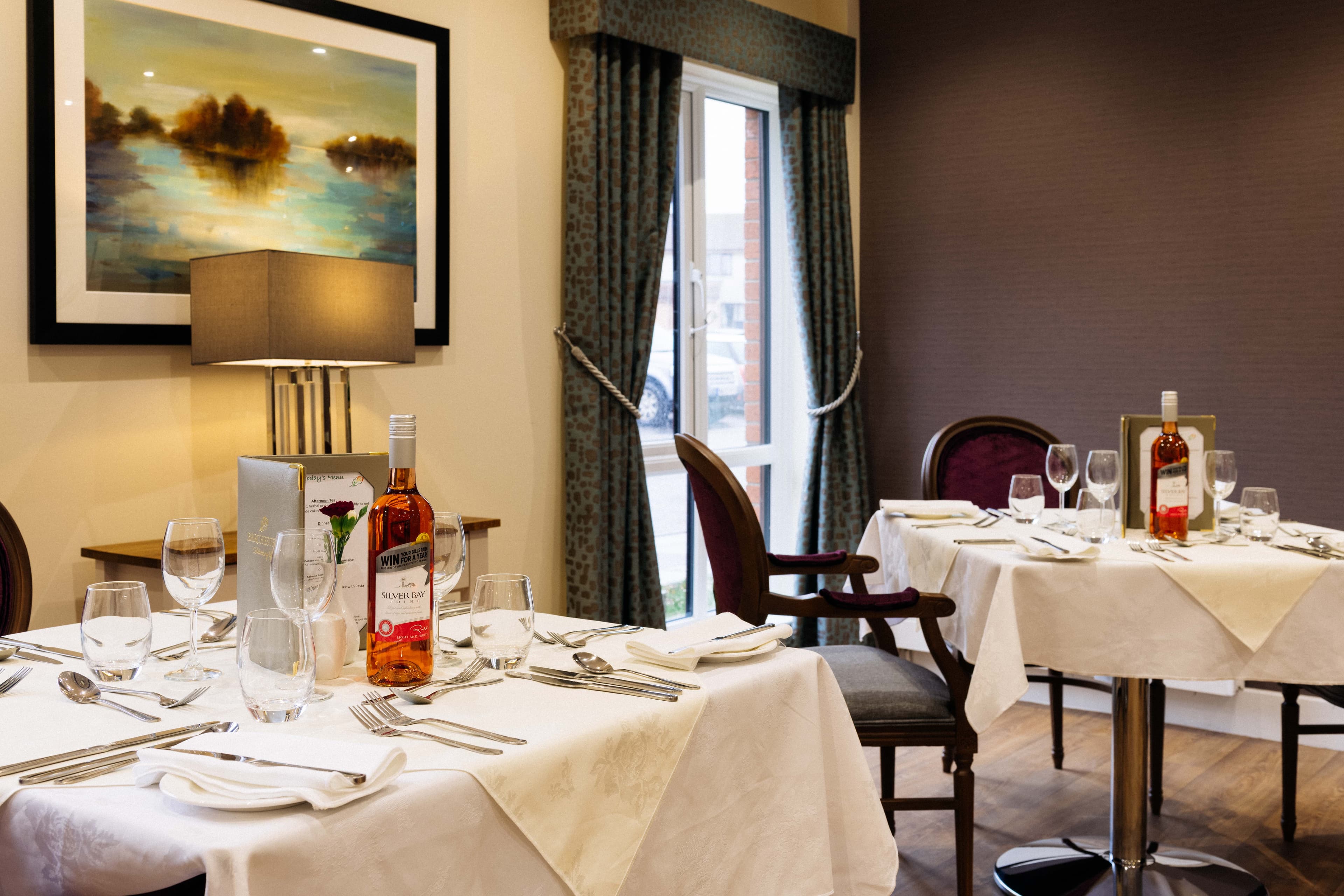 Dining Room at Lochduhar Care Home in Dumfries and Galloway, The Stewartry of Kirkcudbright