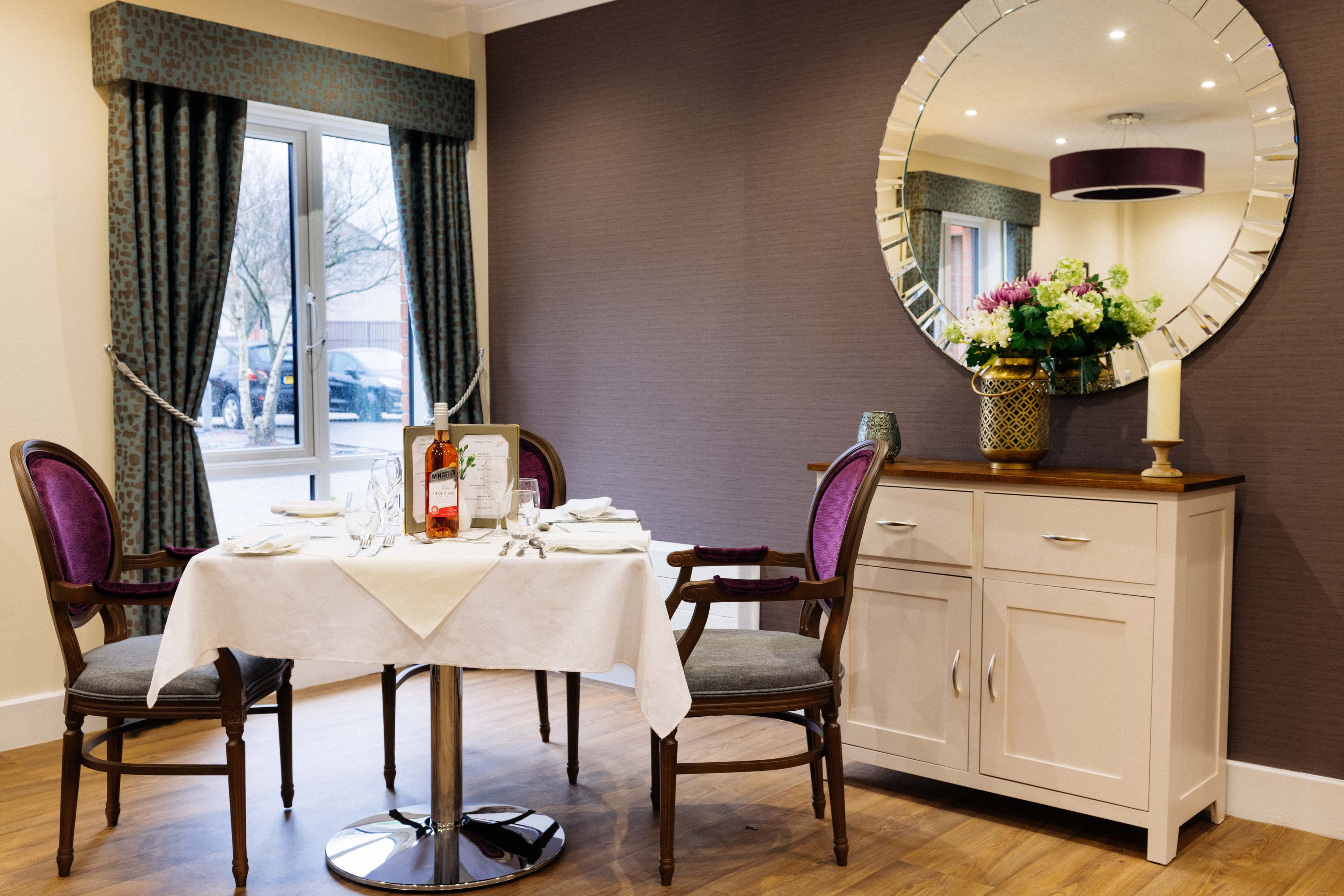 Dining Room at Lochduhar Care Home in Dumfries and Galloway, The Stewartry of Kirkcudbright