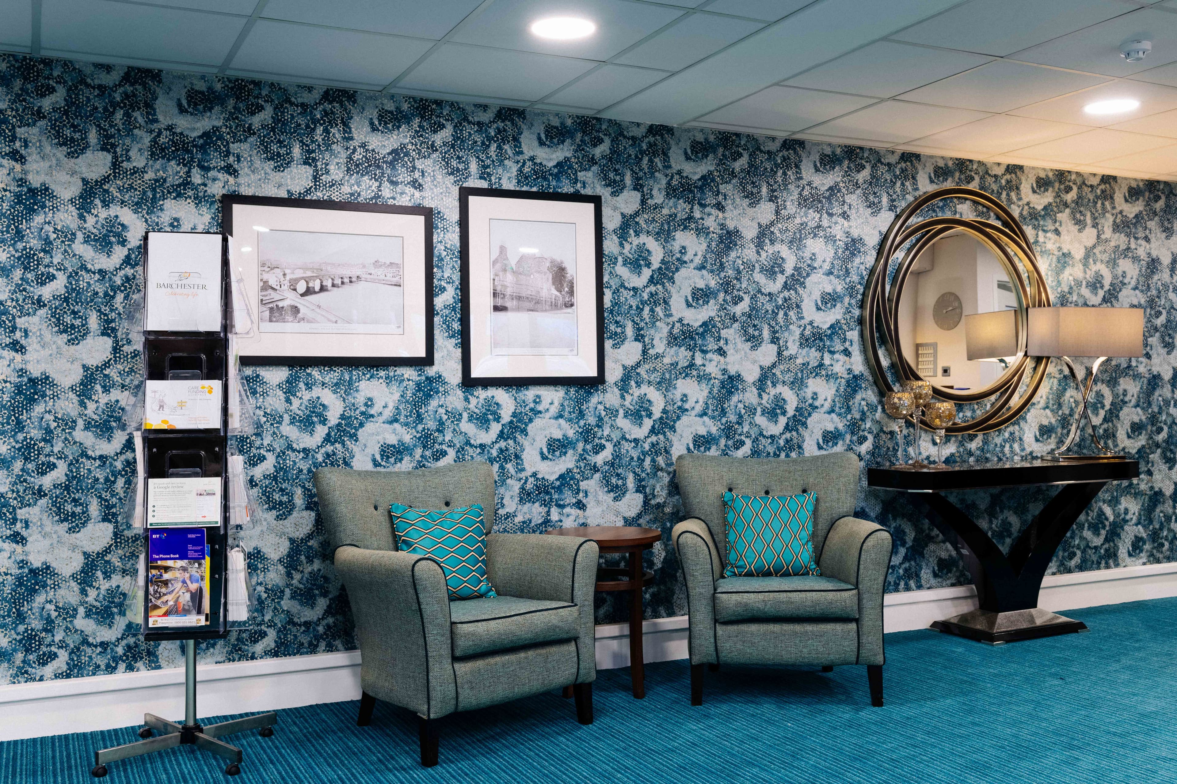 Hallway at Lochduhar Care Home in Dumfries and Galloway, The Stewartry of Kirkcudbright