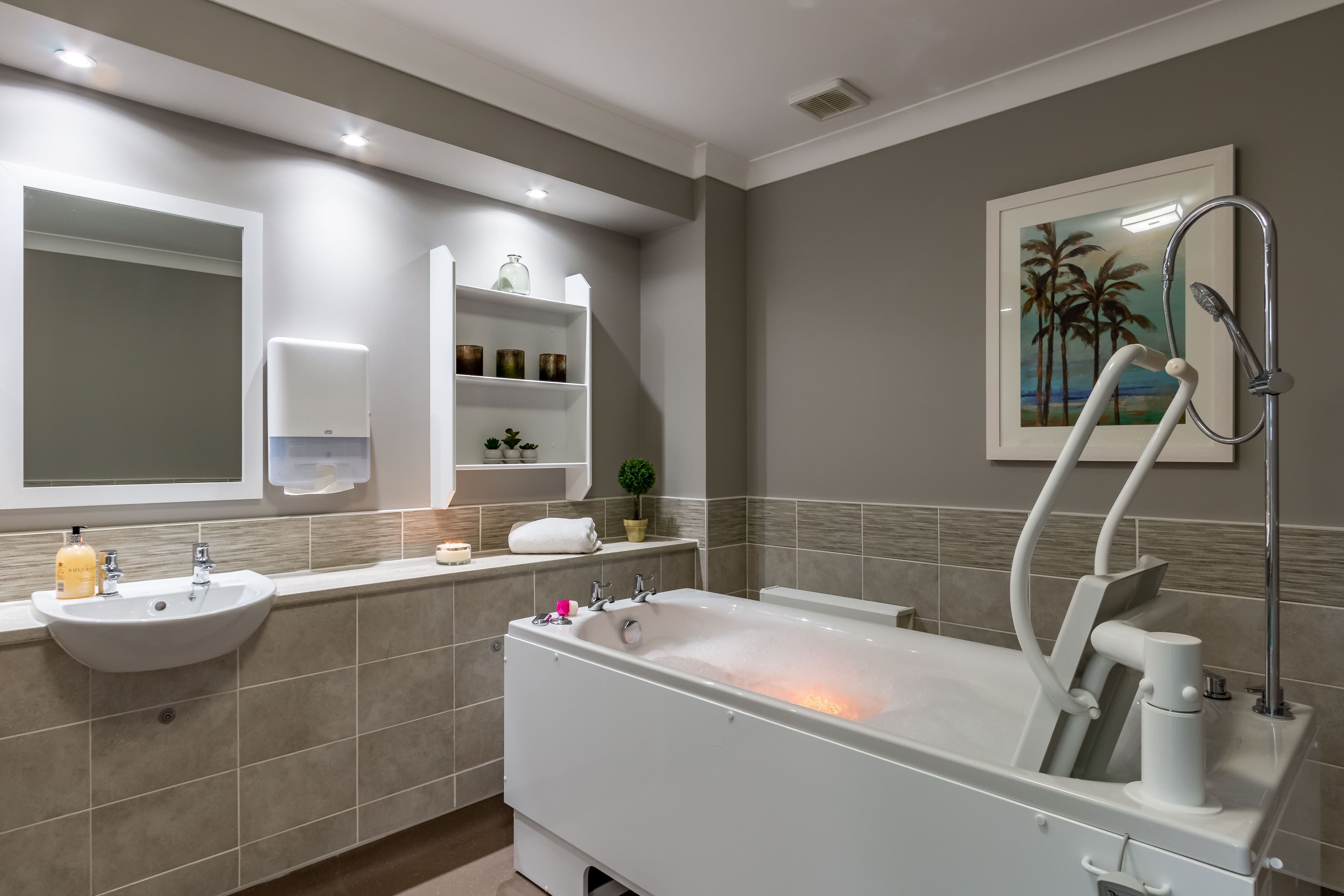 Spa Bathroom at Longueville Court Care Home in Peterborough, Cambridgeshire