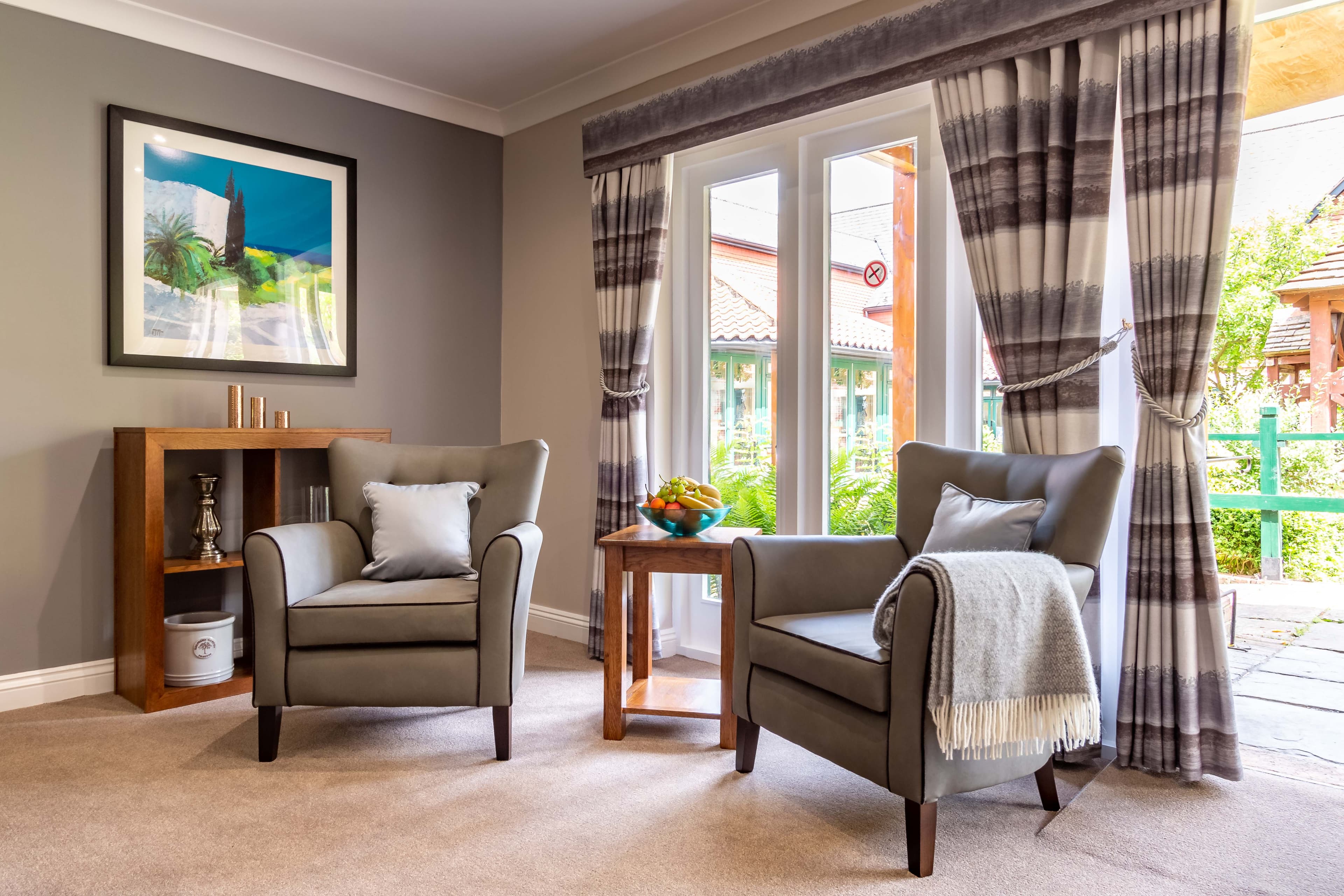 Communal Area at Longueville Court Care Home in Peterborough, Cambridgeshire