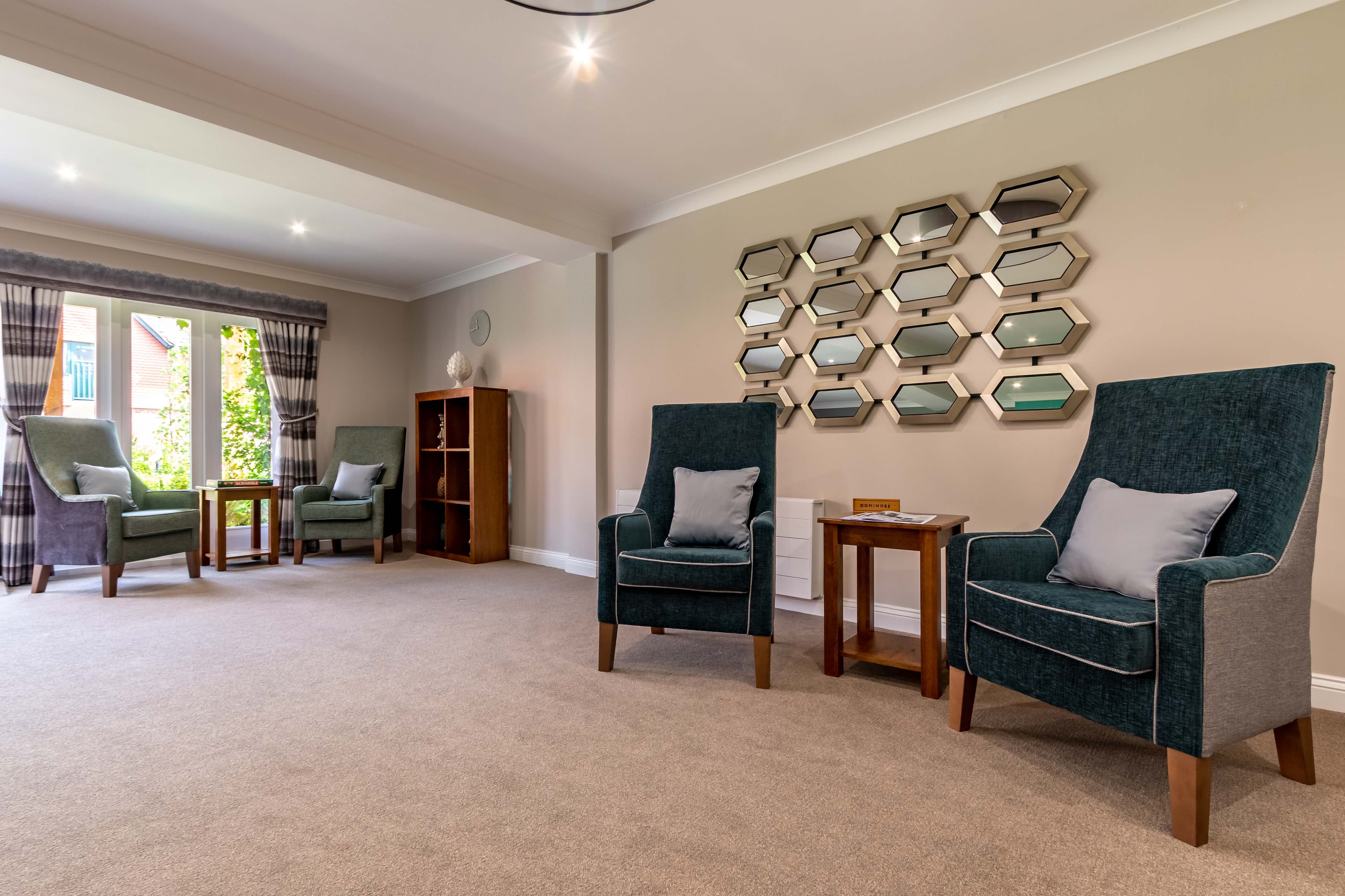 Communal Area at Longueville Court Care Home in Peterborough, Cambridgeshire