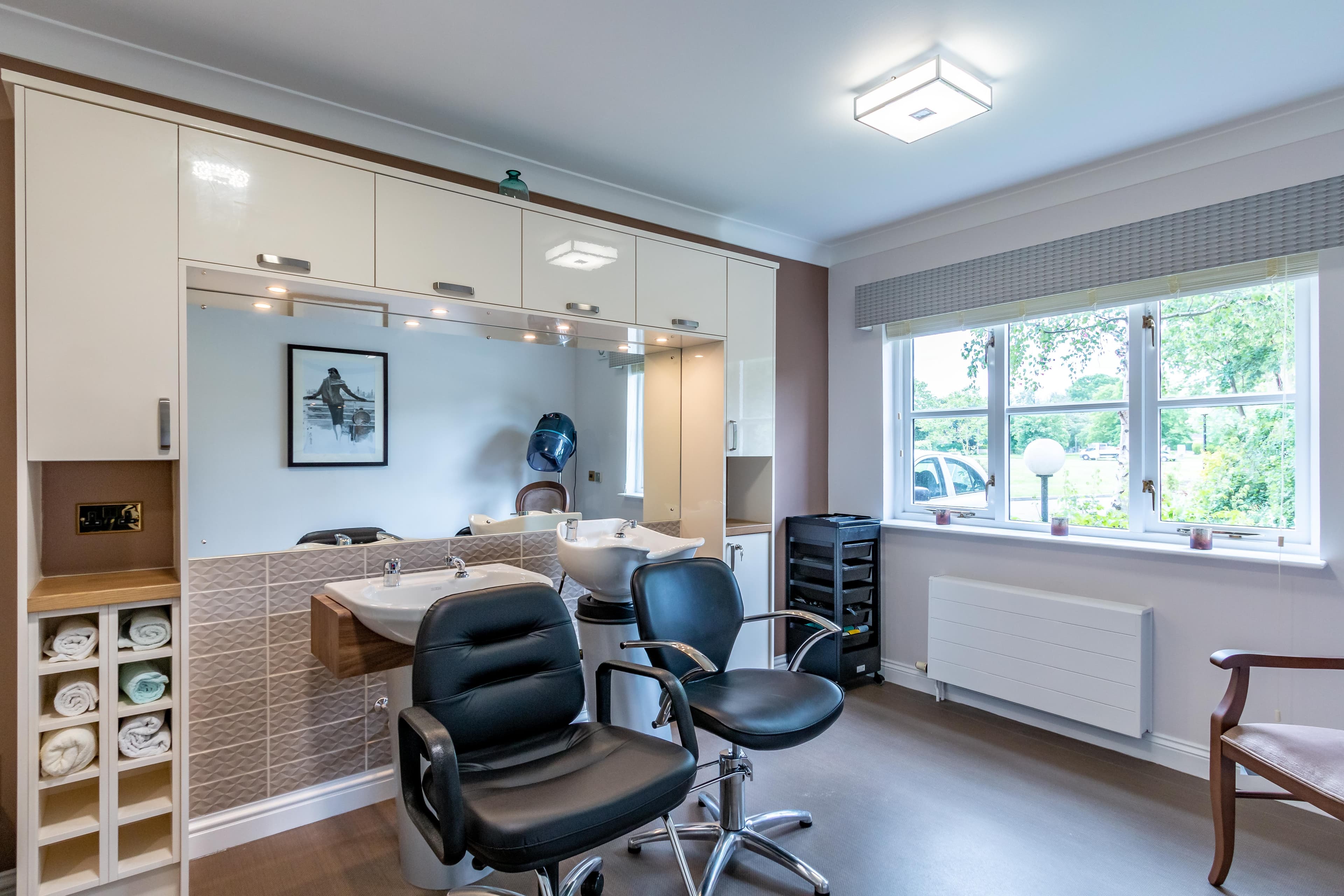 Salon at Longueville Court Care Home in Peterborough, Cambridgeshire