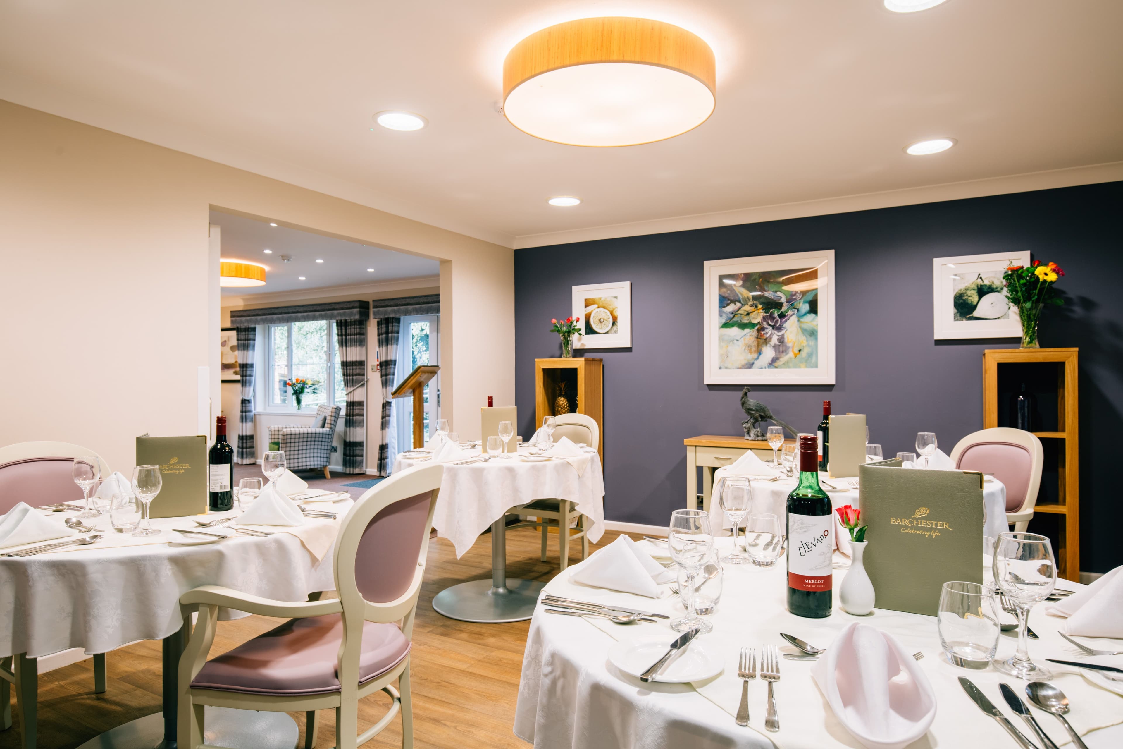 Dining Room at Lucerne House Care Home in Exeter, Devon