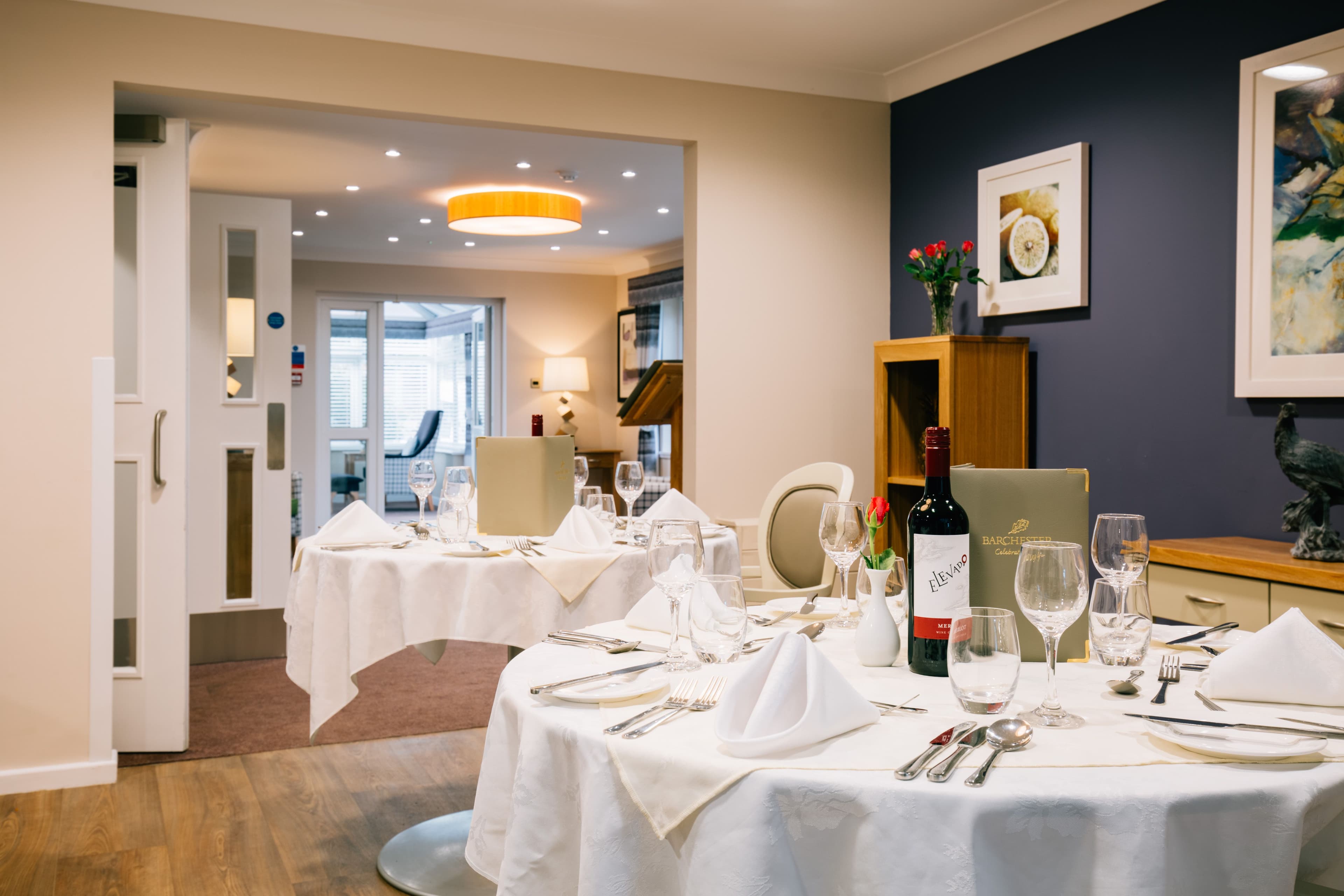 Dining Room at Lucerne House Care Home in Exeter, Devon