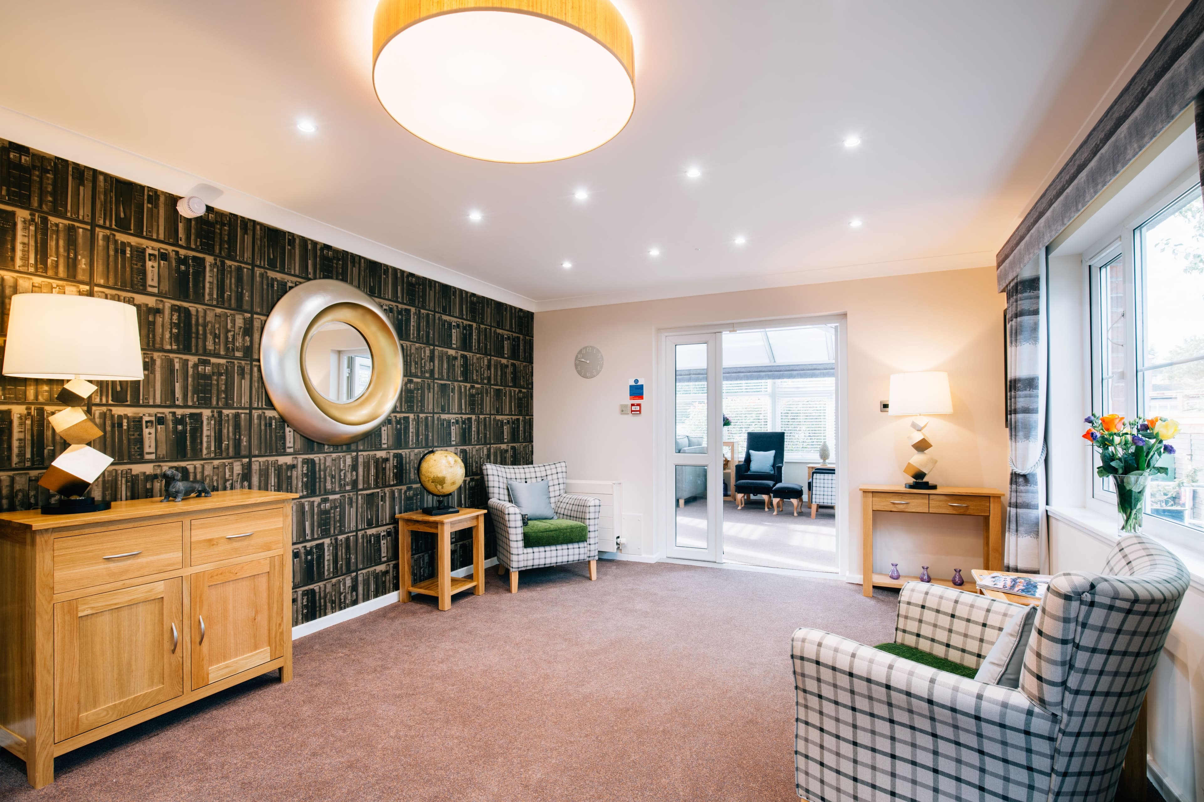 Communal Lounge at Lucerne House Care Home in Exeter, Devon