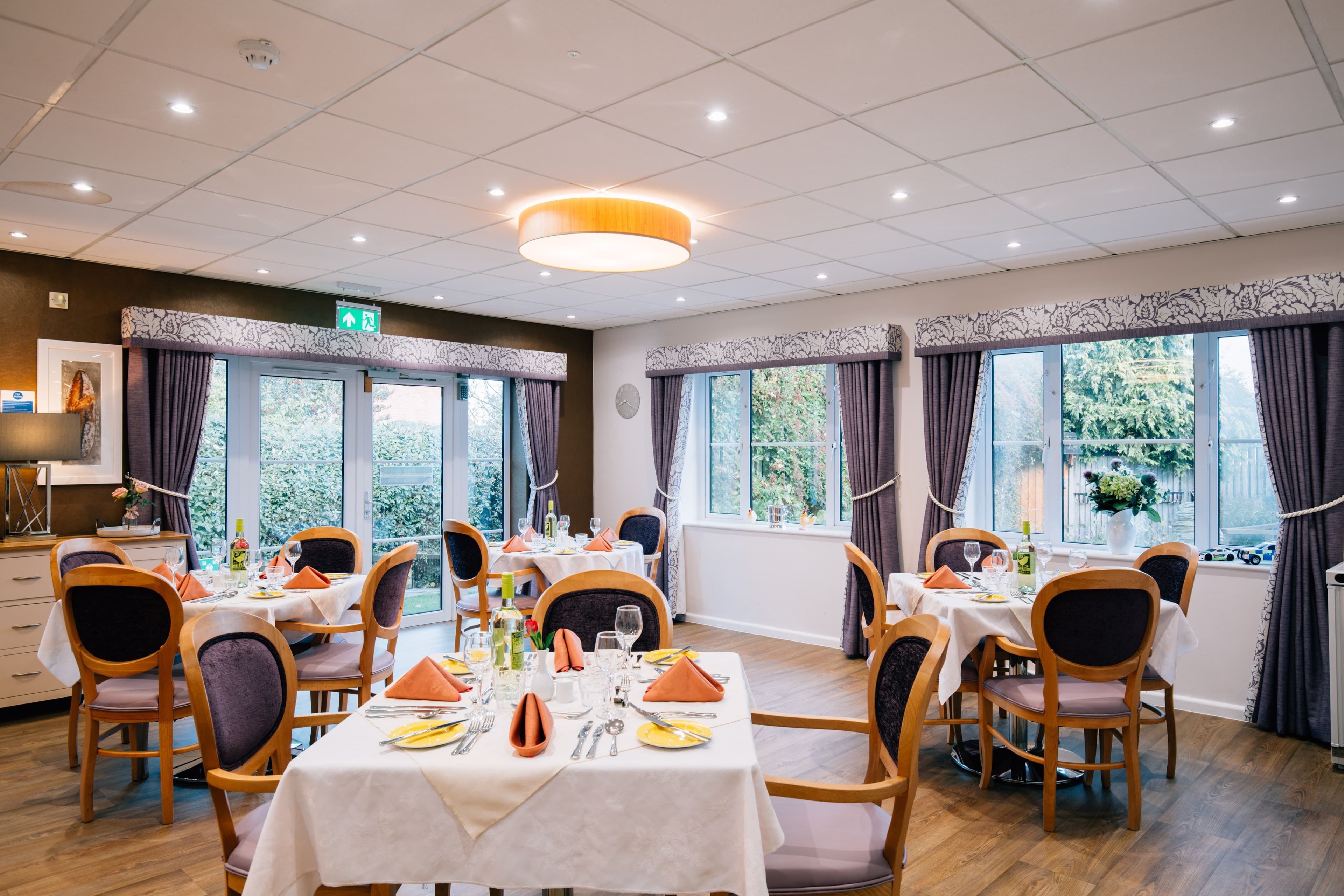 Dining Room at Lucerne House Care Home in Exeter, Devon