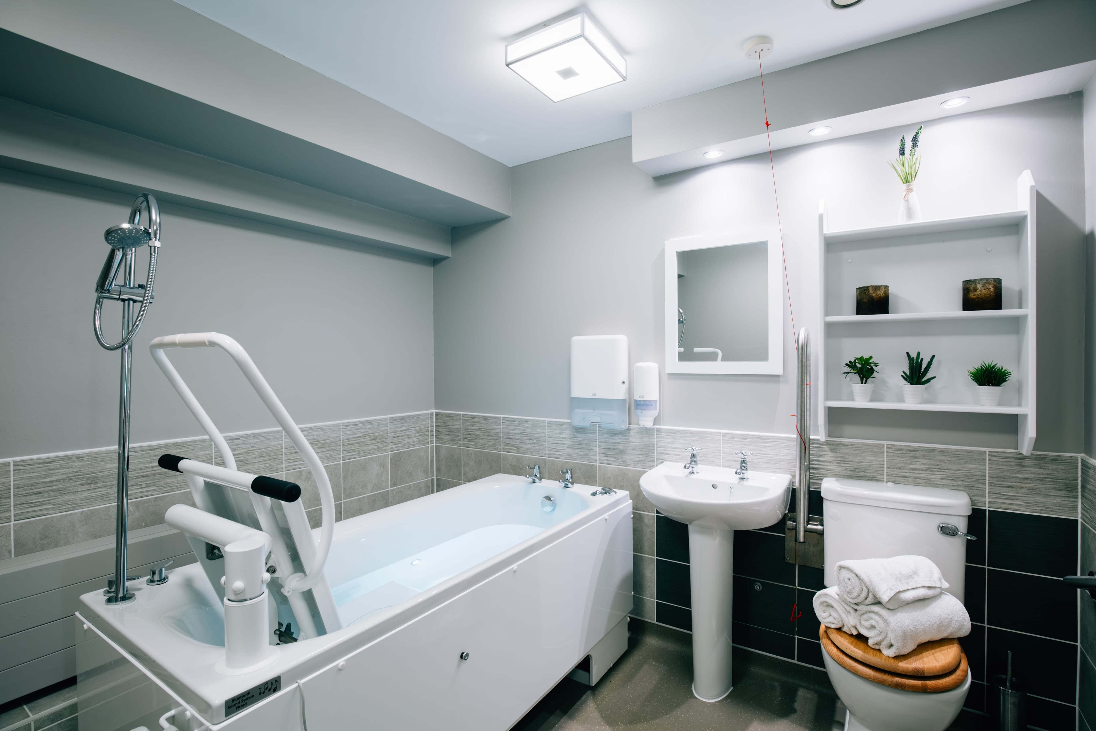 Spa Bathroom at Lucerne House Care Home in Exeter, Devon