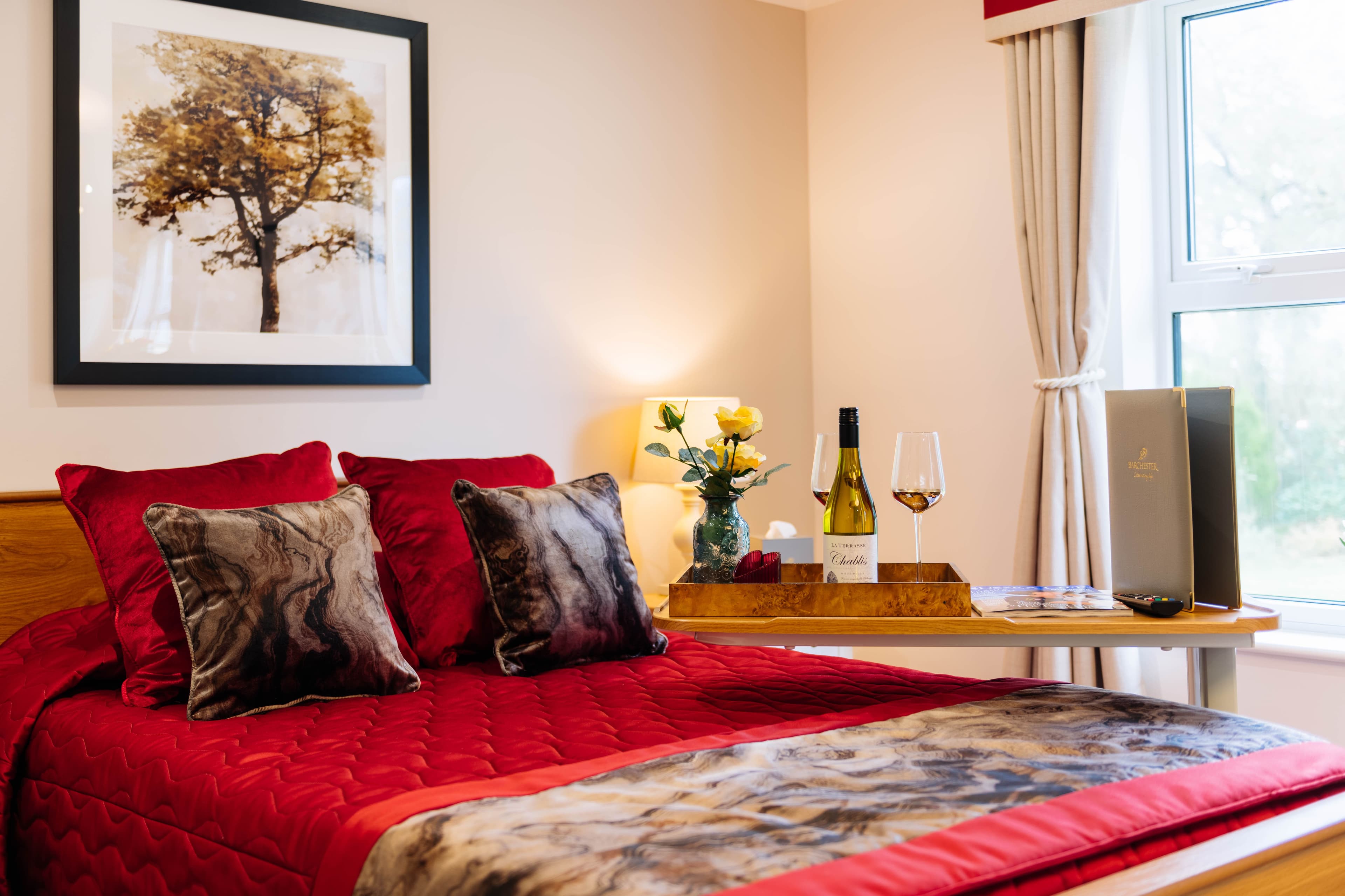 Bedroom at Lydfords Care Home in Lewes, East Sussex