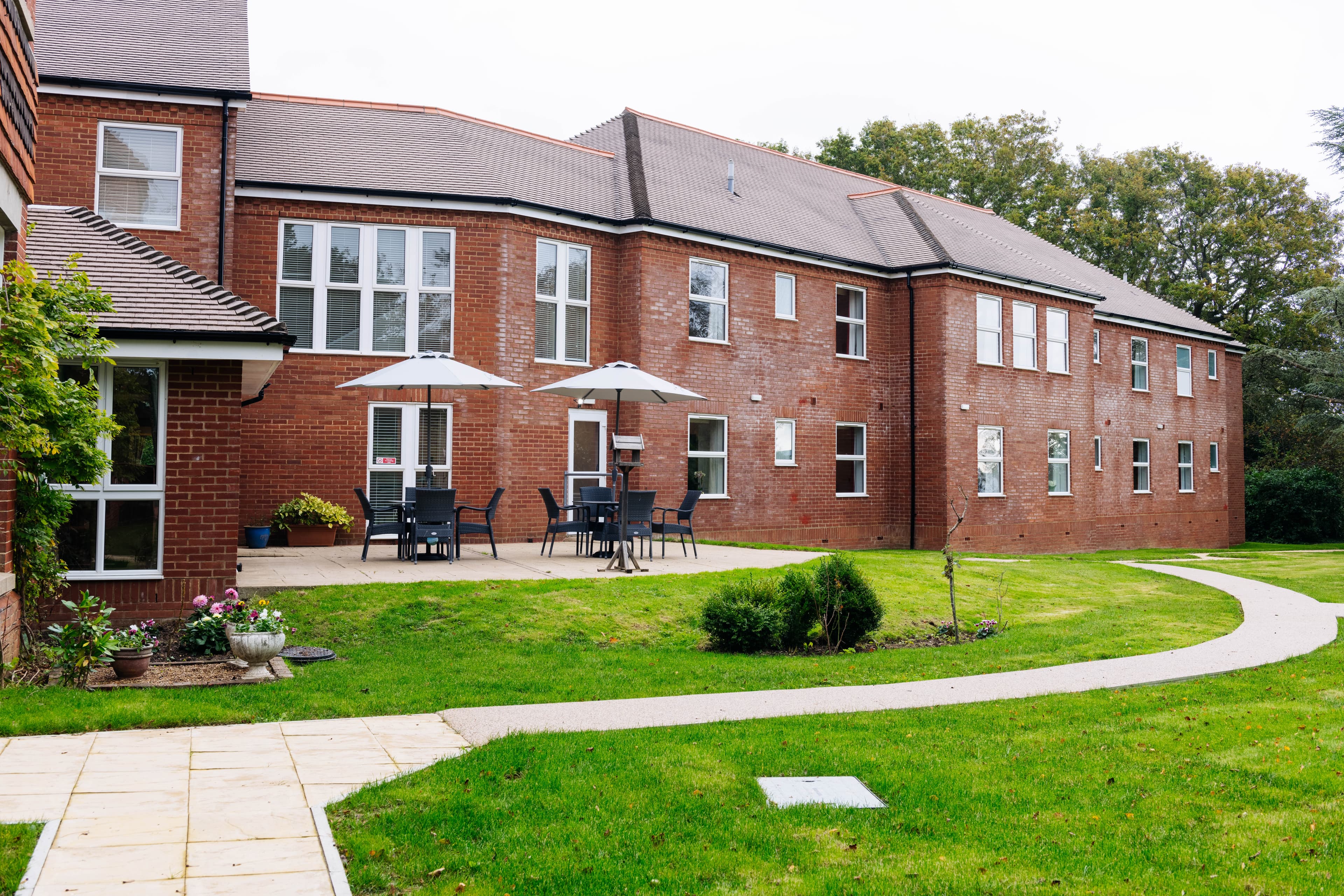 Garden at Lydfords Care Home in Lewes, East Sussex