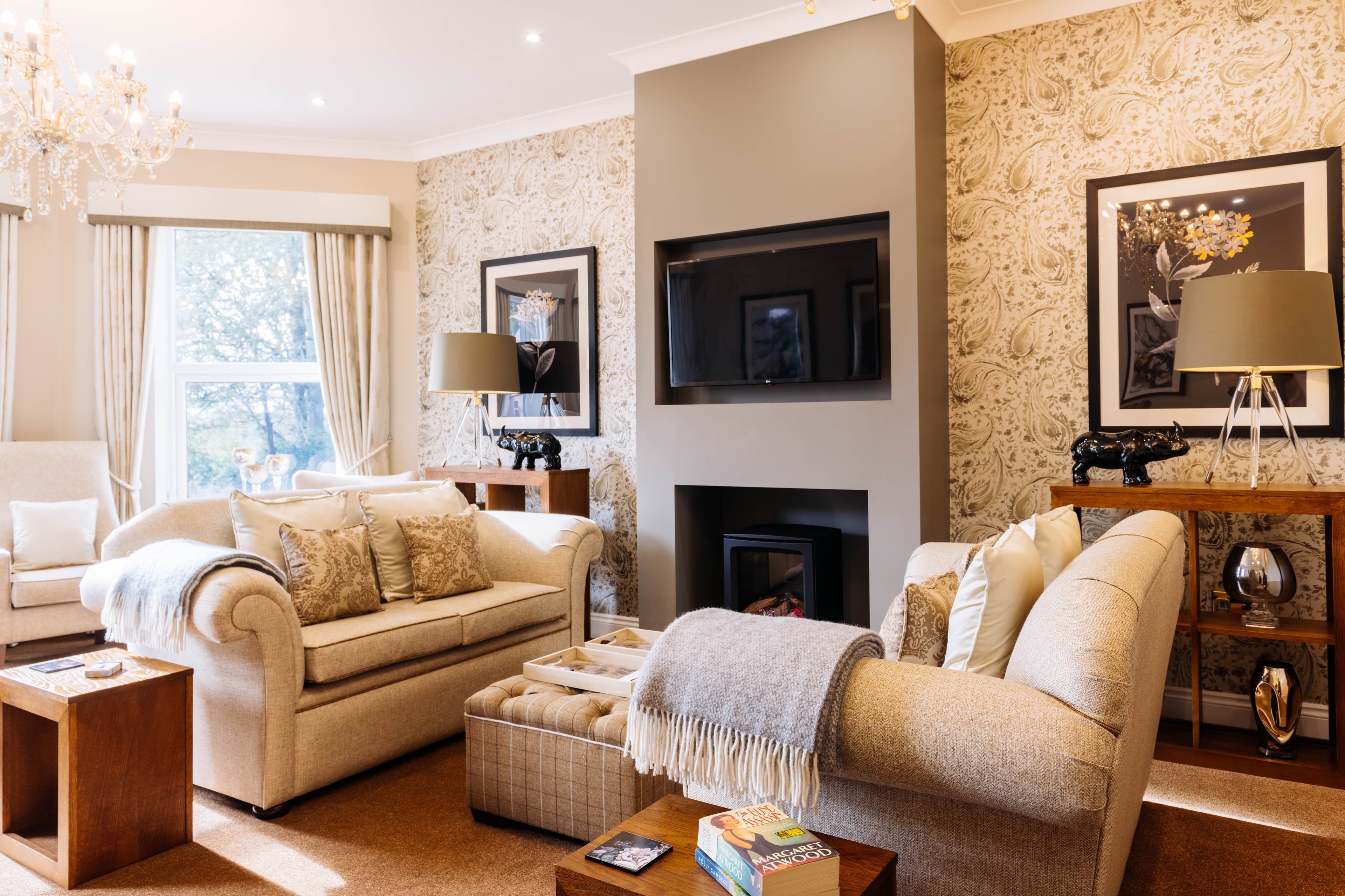 Communal Lounge at Lydfords Care Home in Lewes, East Sussex