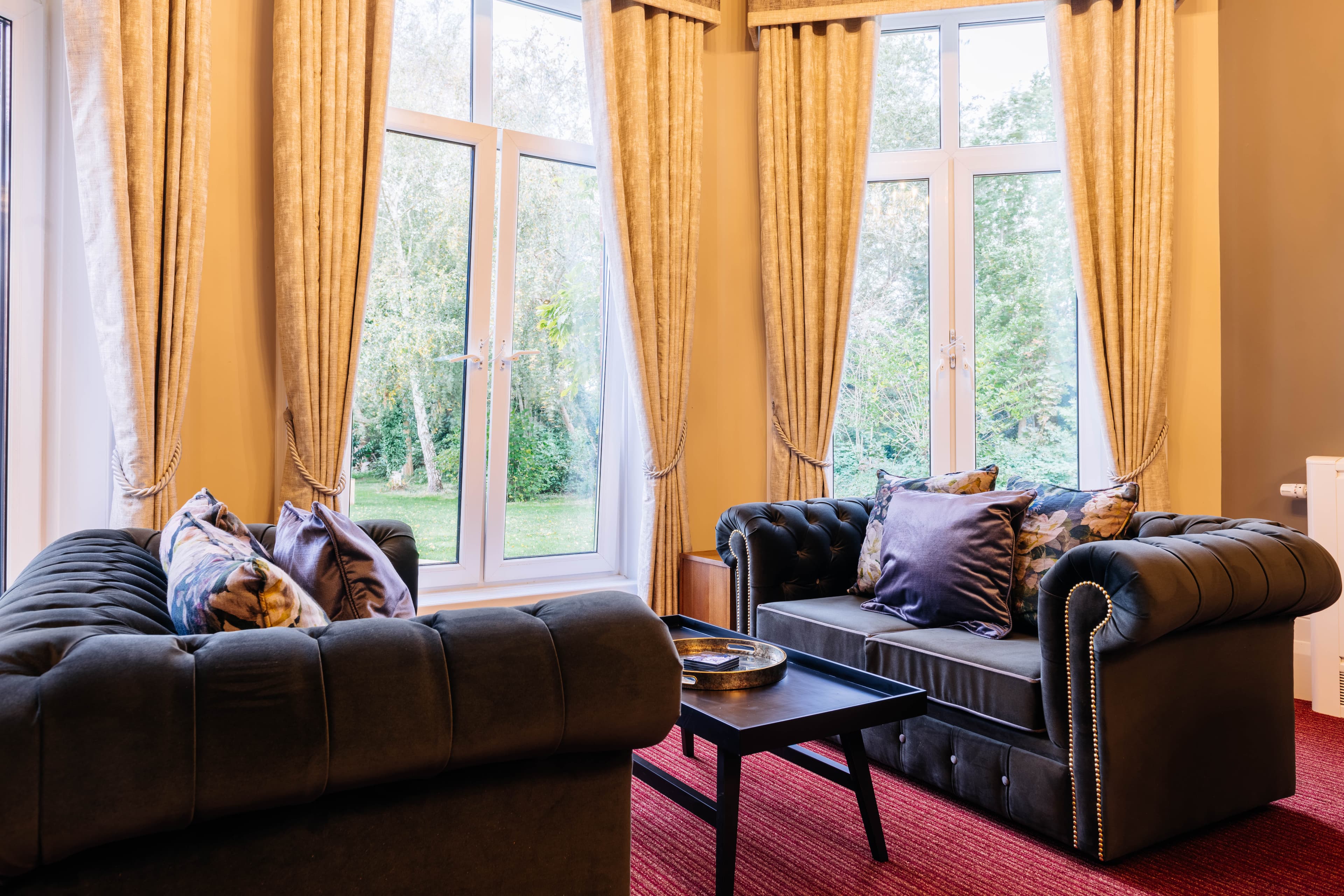 Communal Lounge of Lydfords Care Home in Lewes, East Sussex