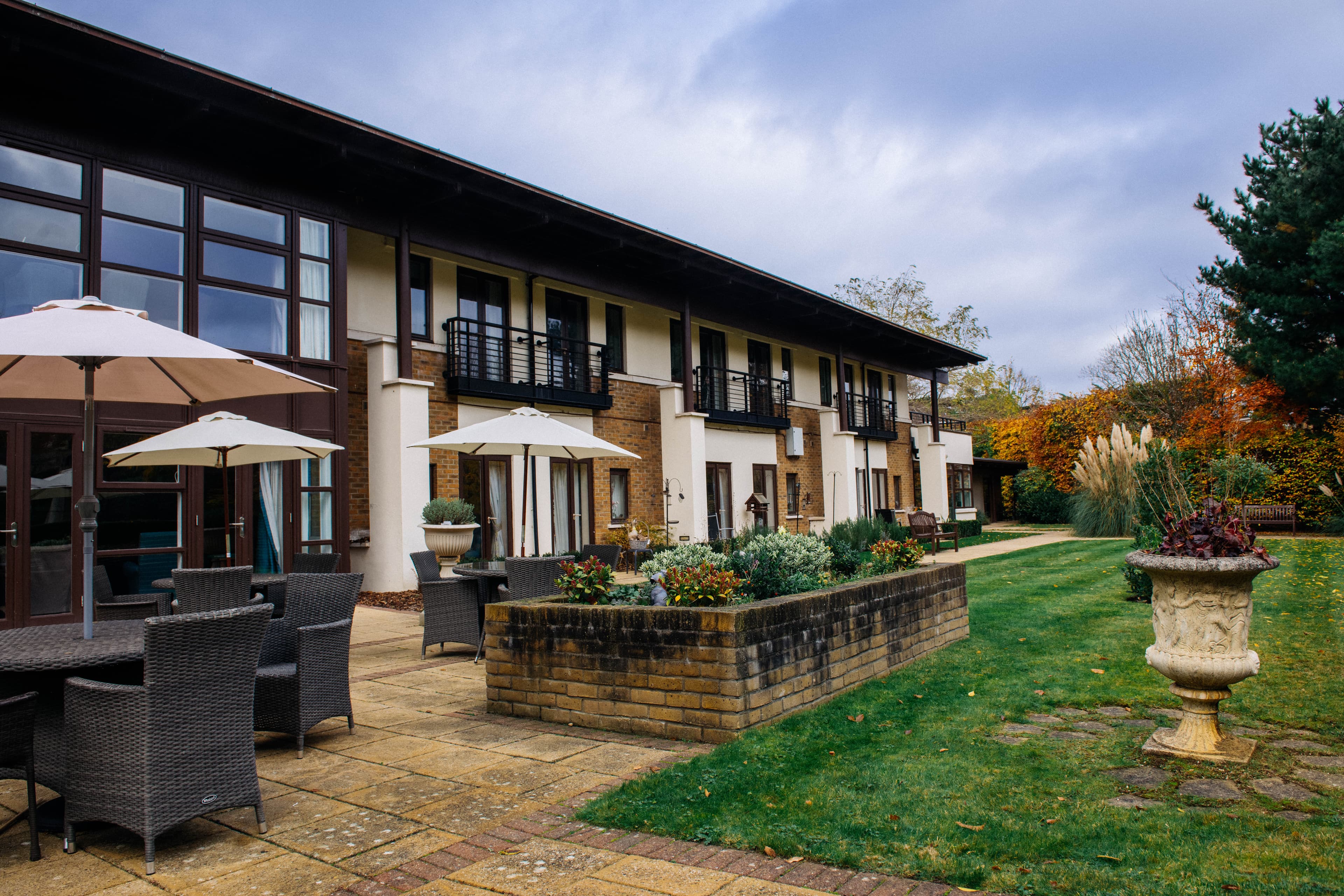 Garden at Lynde House Care Home in Twickenham, Richmond Upon Thames