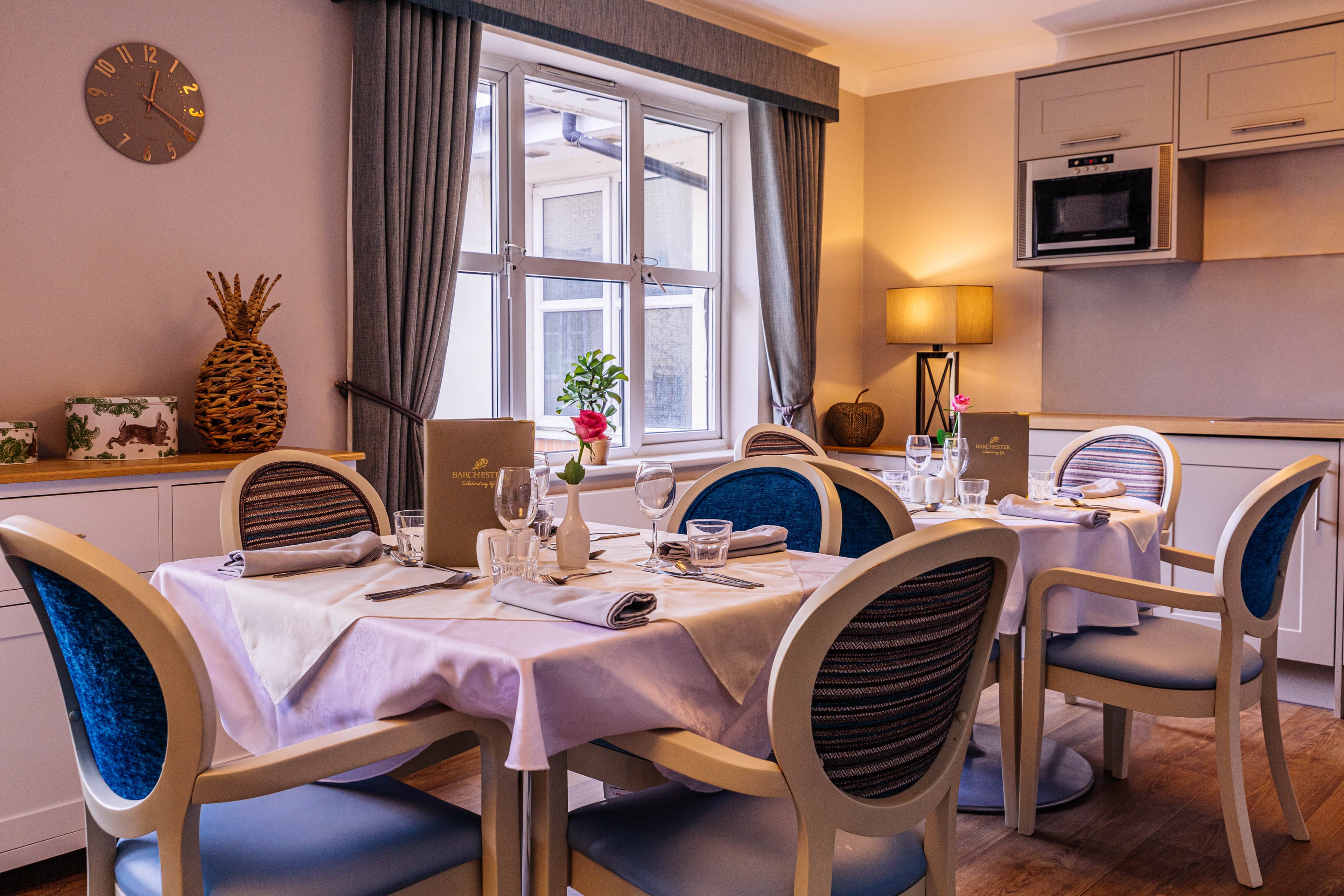 Dining Room at Magnolia Court Care Home in London, England