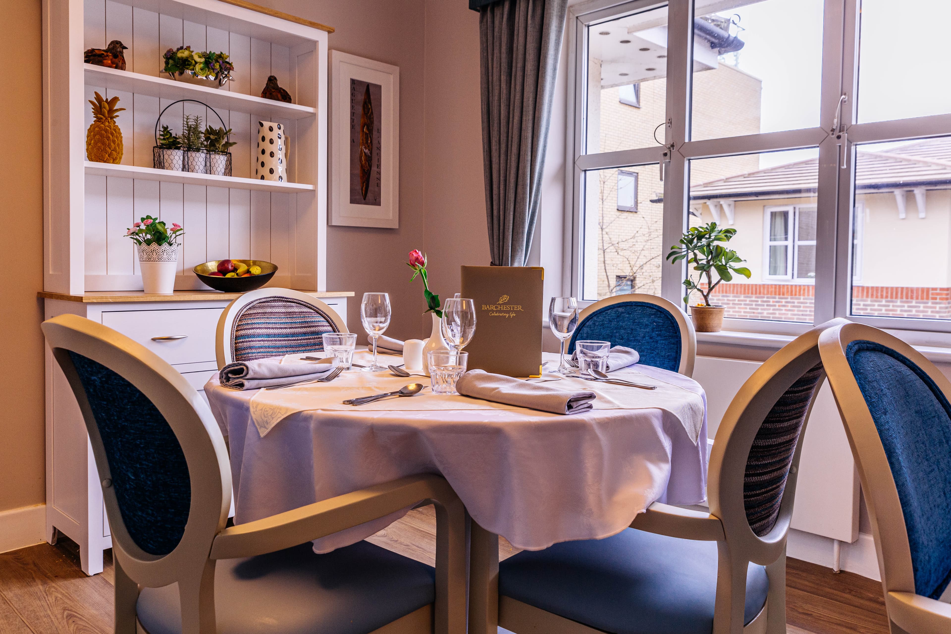 Dining Room at Magnolia Court Care Home in London, England