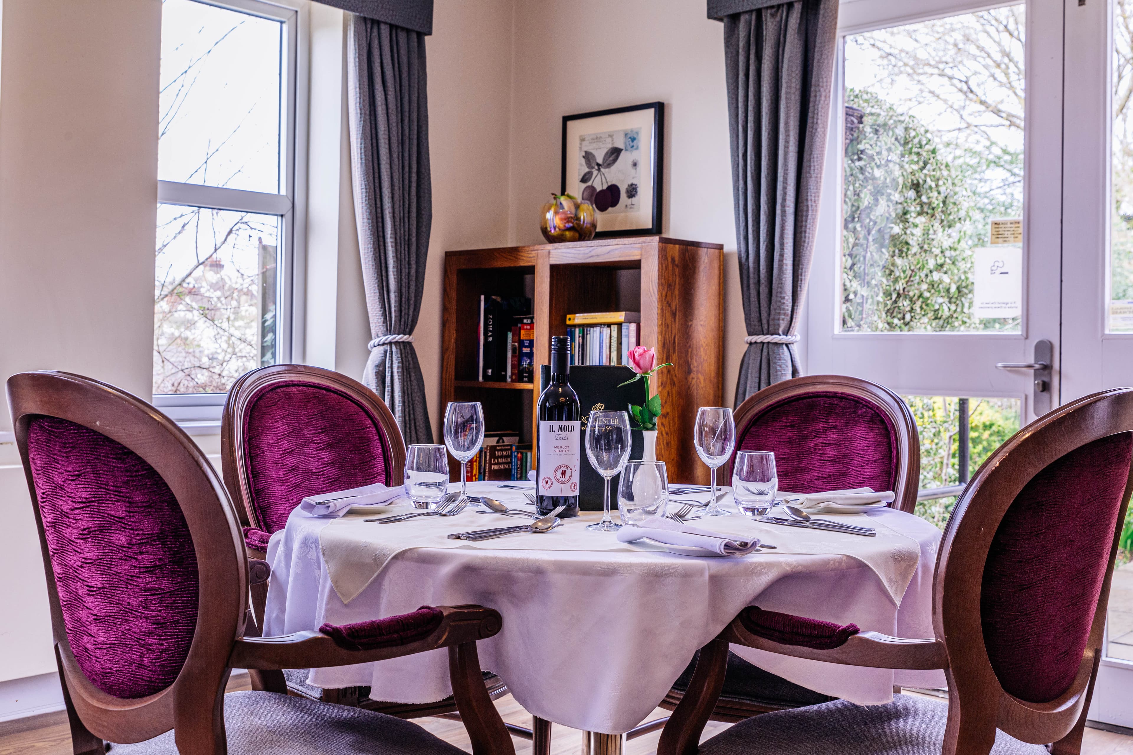 Dining Room at Magnolia Court Care Home in London, England