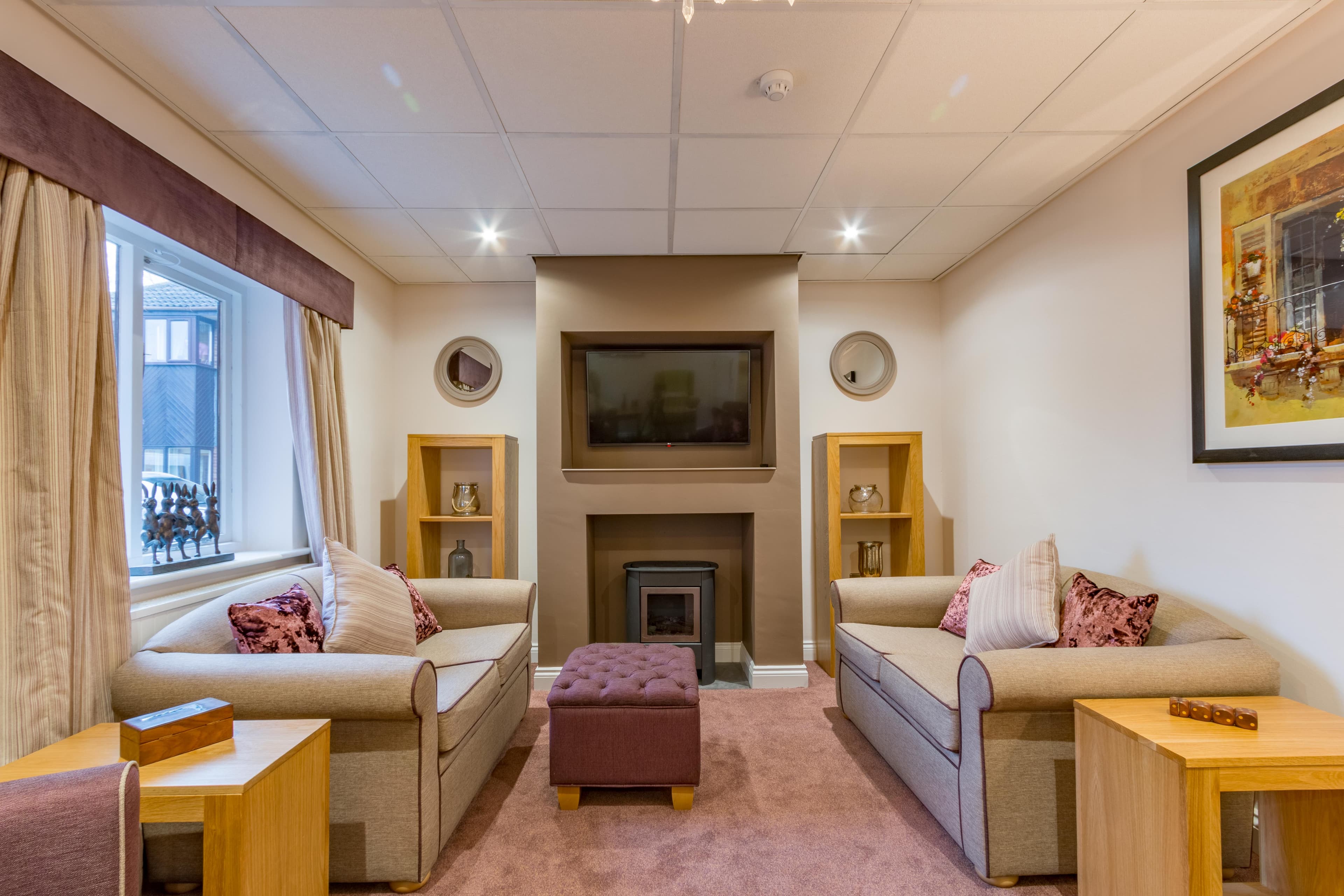 Communal Lounge at Meadowbeck Care Home in York, North Yorkshire