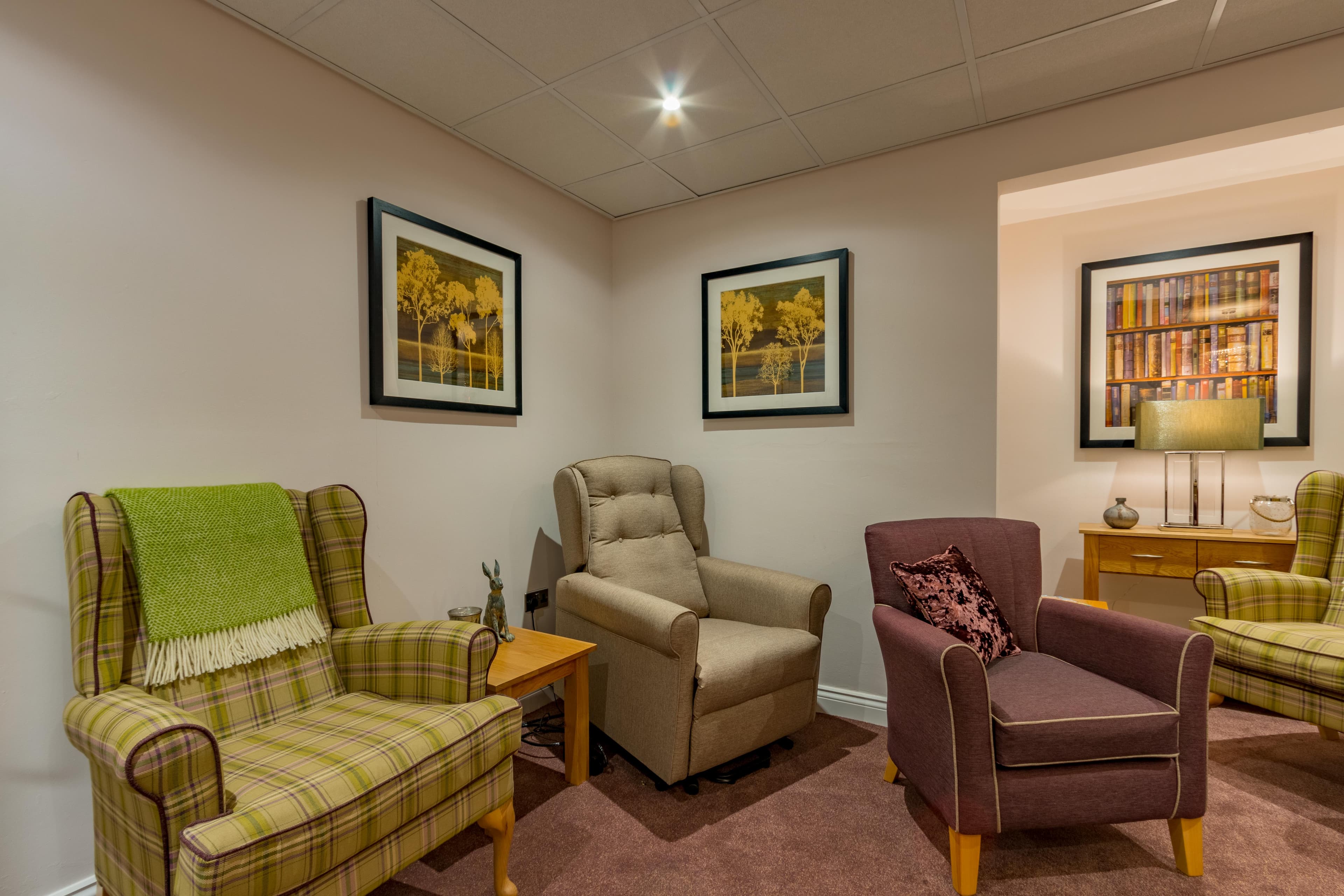 Communal Lounge at Meadowbeck Care Home in York, North Yorkshire