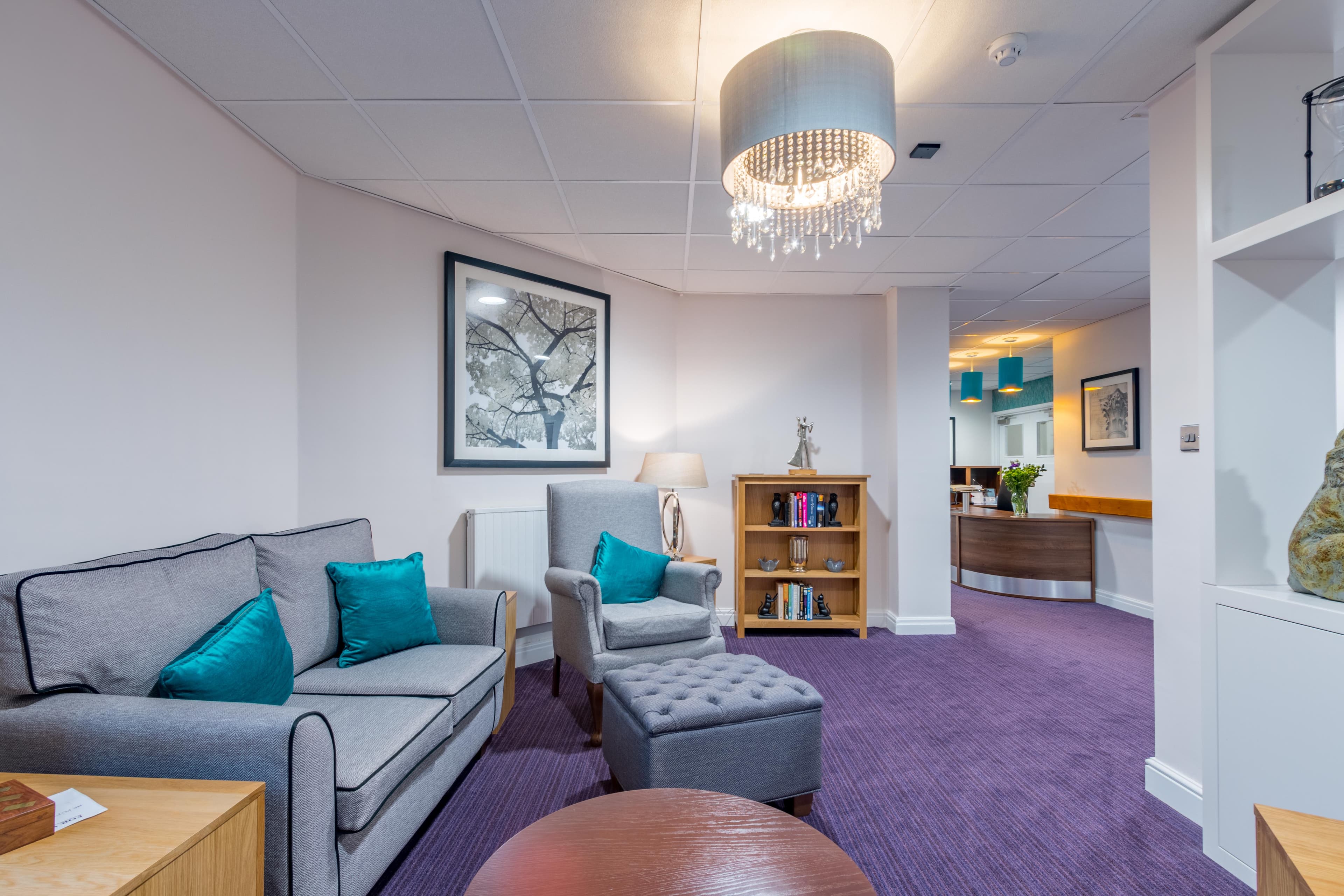 Communal Lounge at Meadowbeck Care Home in York, North Yorkshire