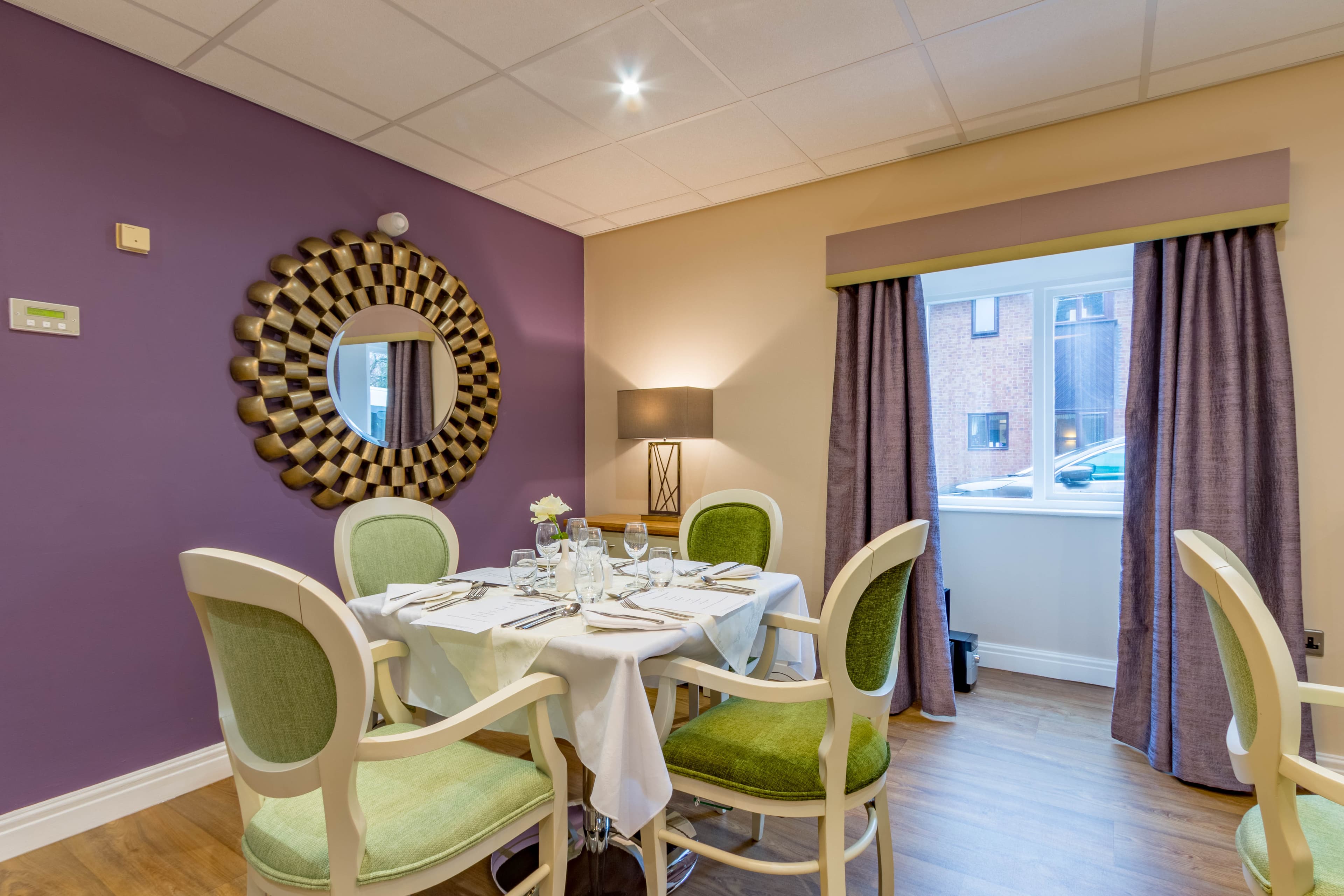 Dining Room at Meadowbeck Care Home in York, North Yorkshire