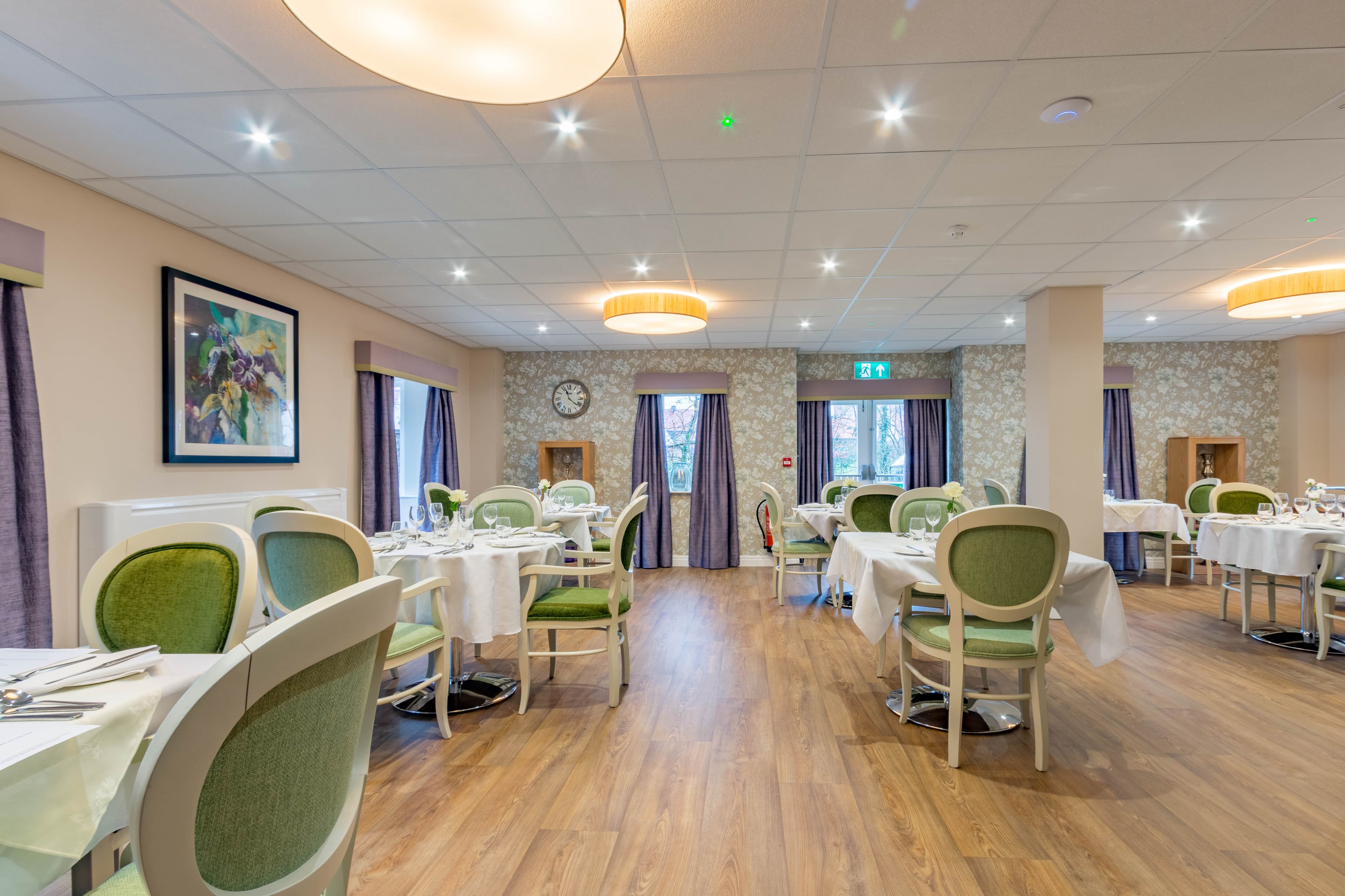 Dining Room at Meadowbeck Care Home in York, North Yorkshire