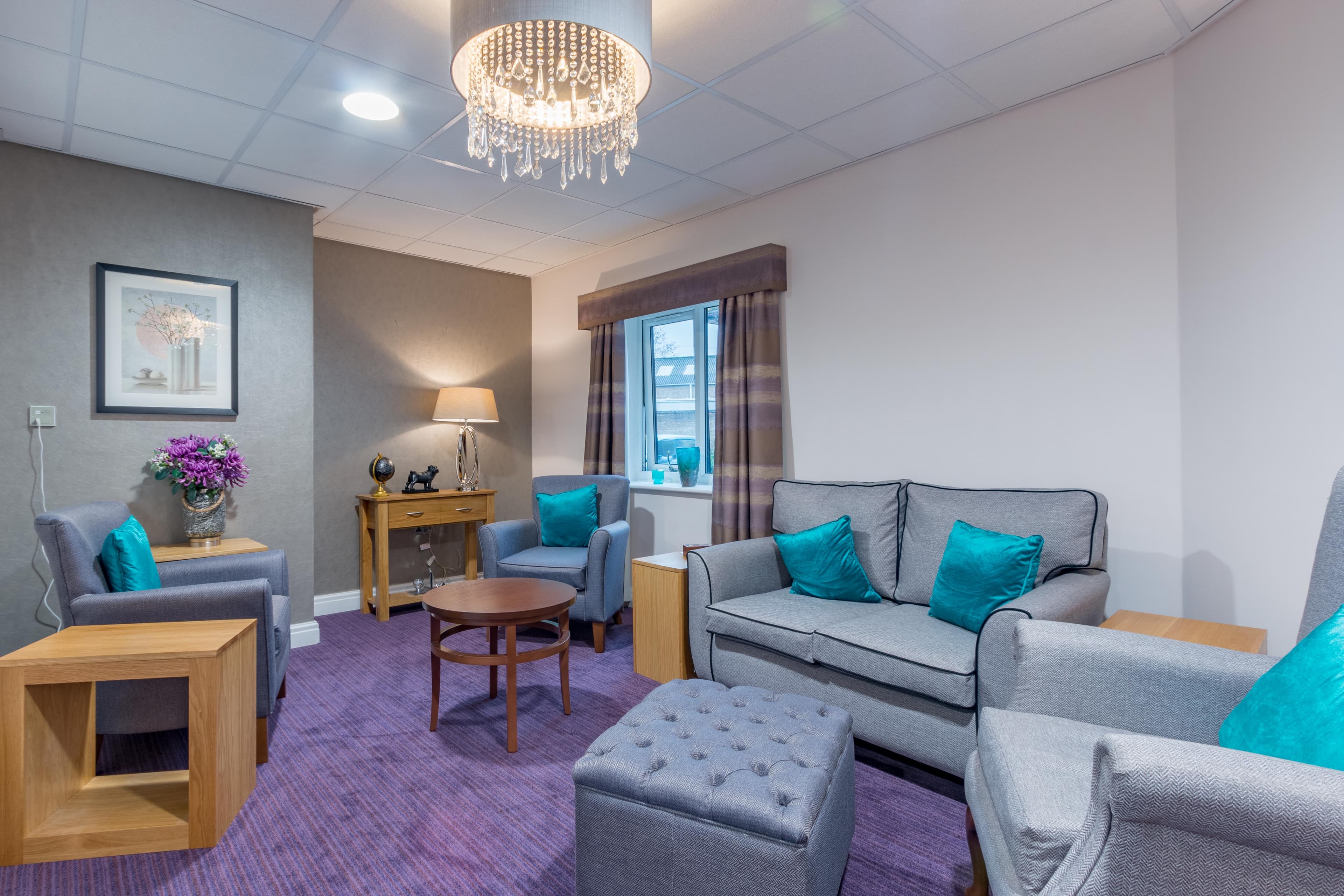 Communal Lounge at Meadowbeck Care Home in York, North Yorkshire