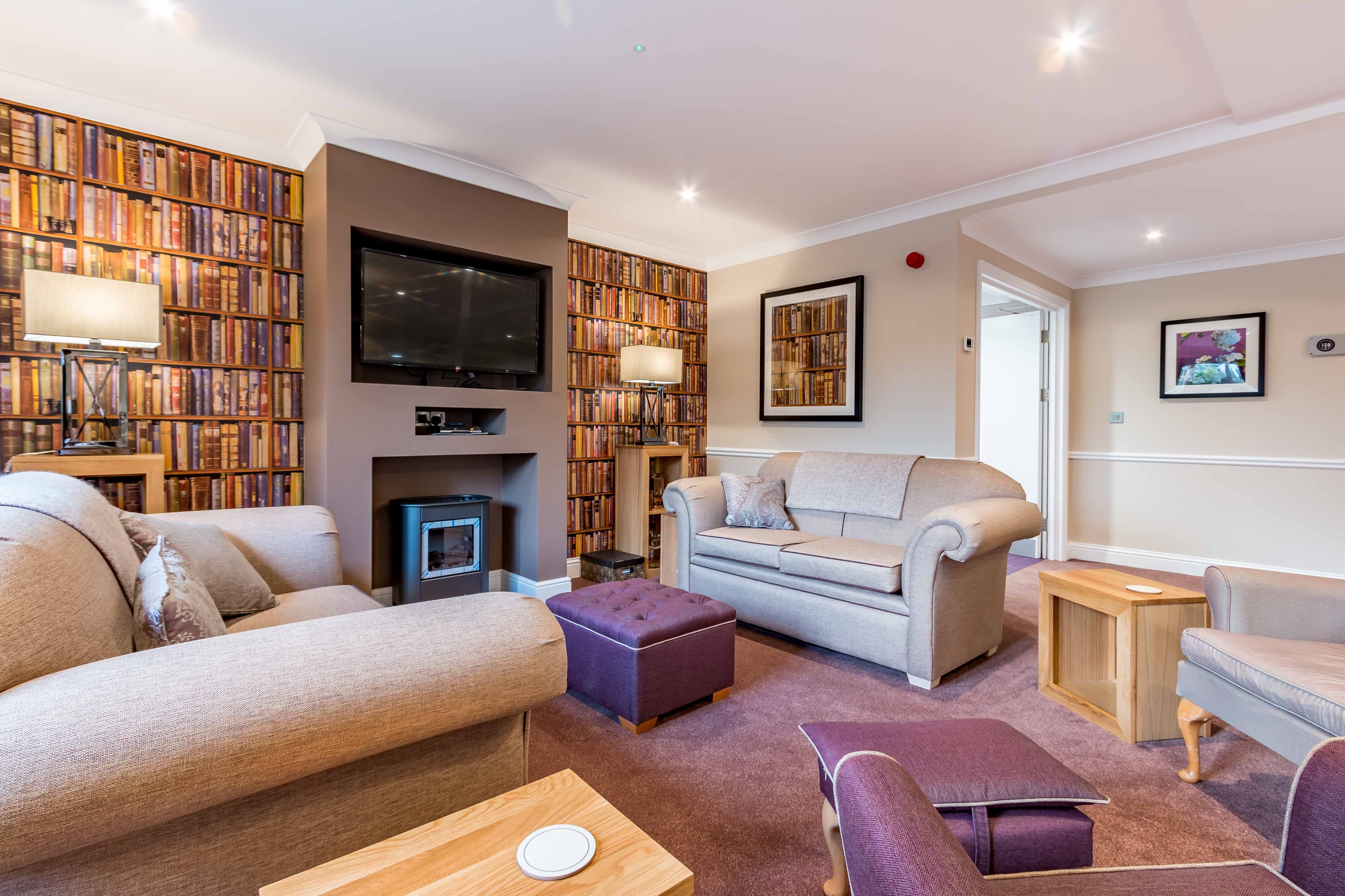 Communal Lounge of Newington Court Care Home in Sittingbourne, Kent