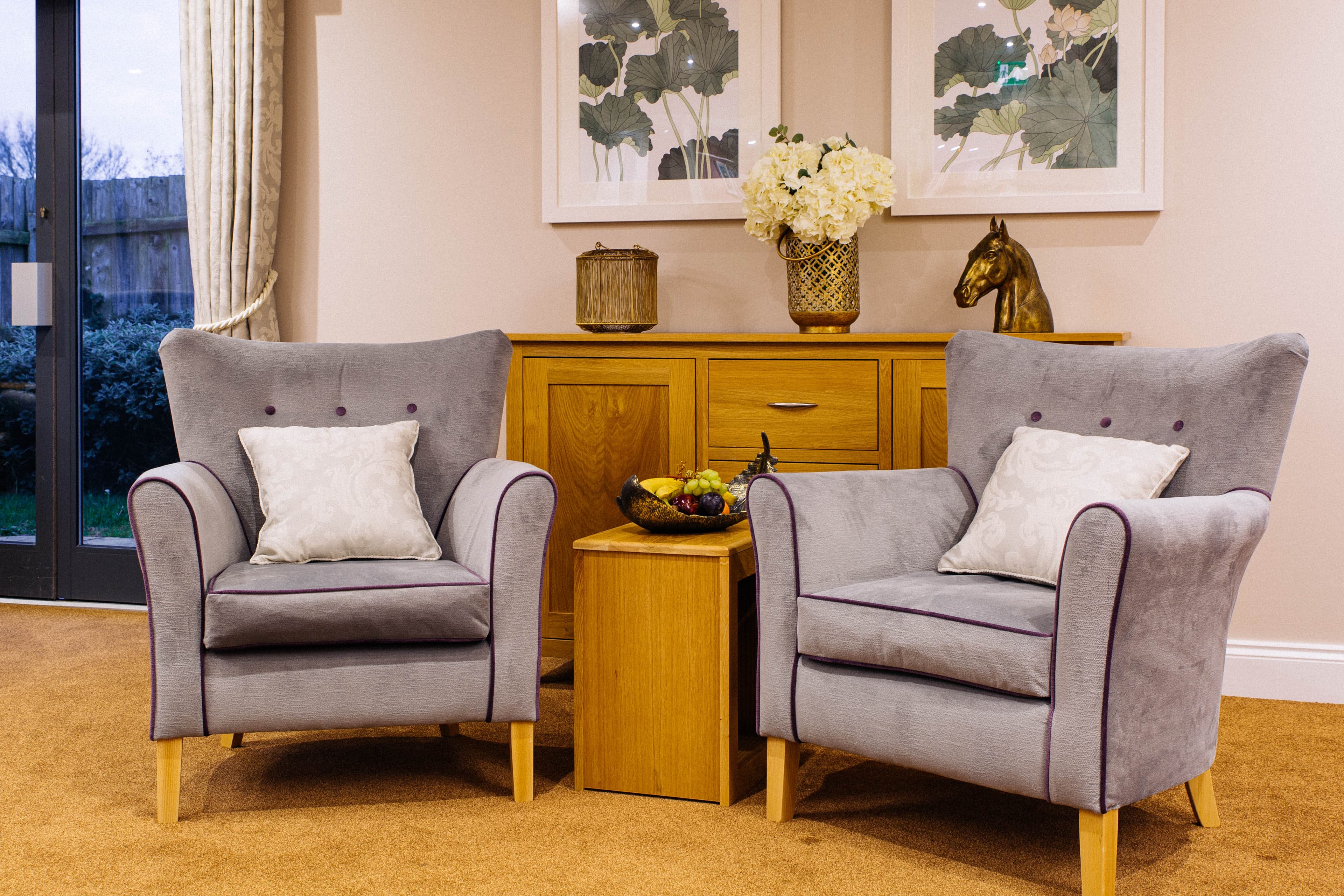 The Communal Area in Oaklands Care Home in Cambridge, Cambridgeshire