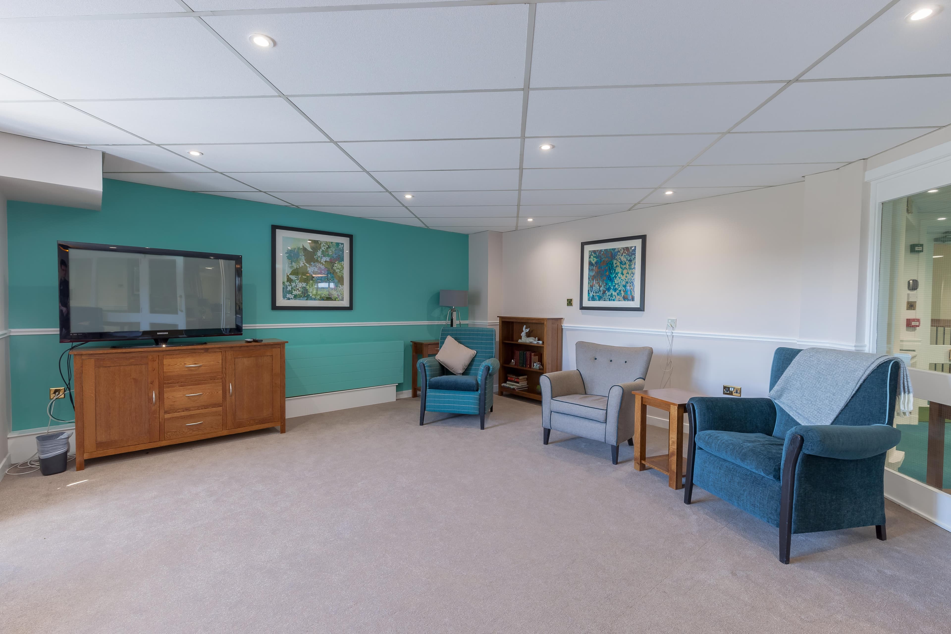 Communal Lounge in Ochil Care Home in Perth, Scotland