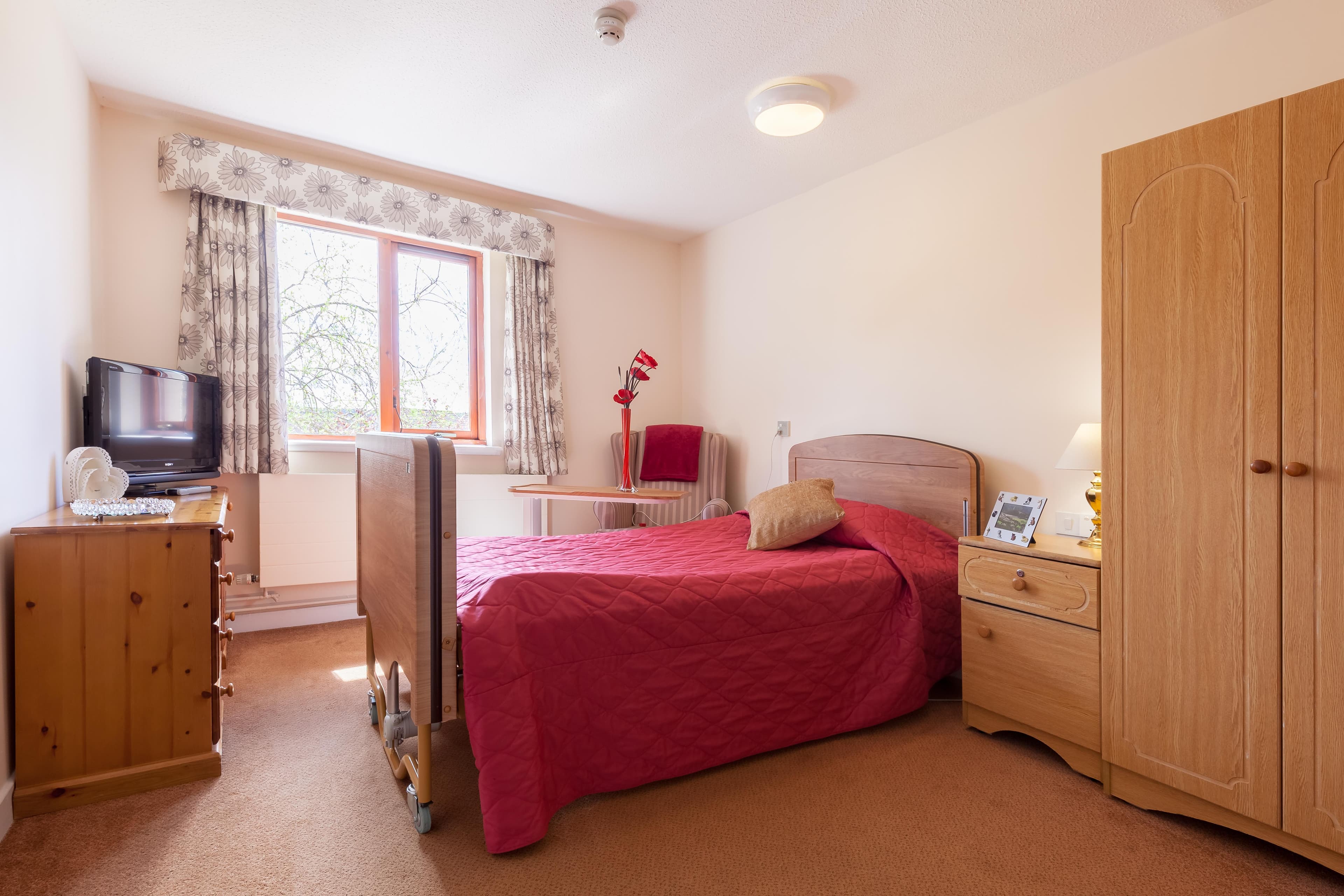 Bedroom in Ochil Care Home in Perth, Scotland