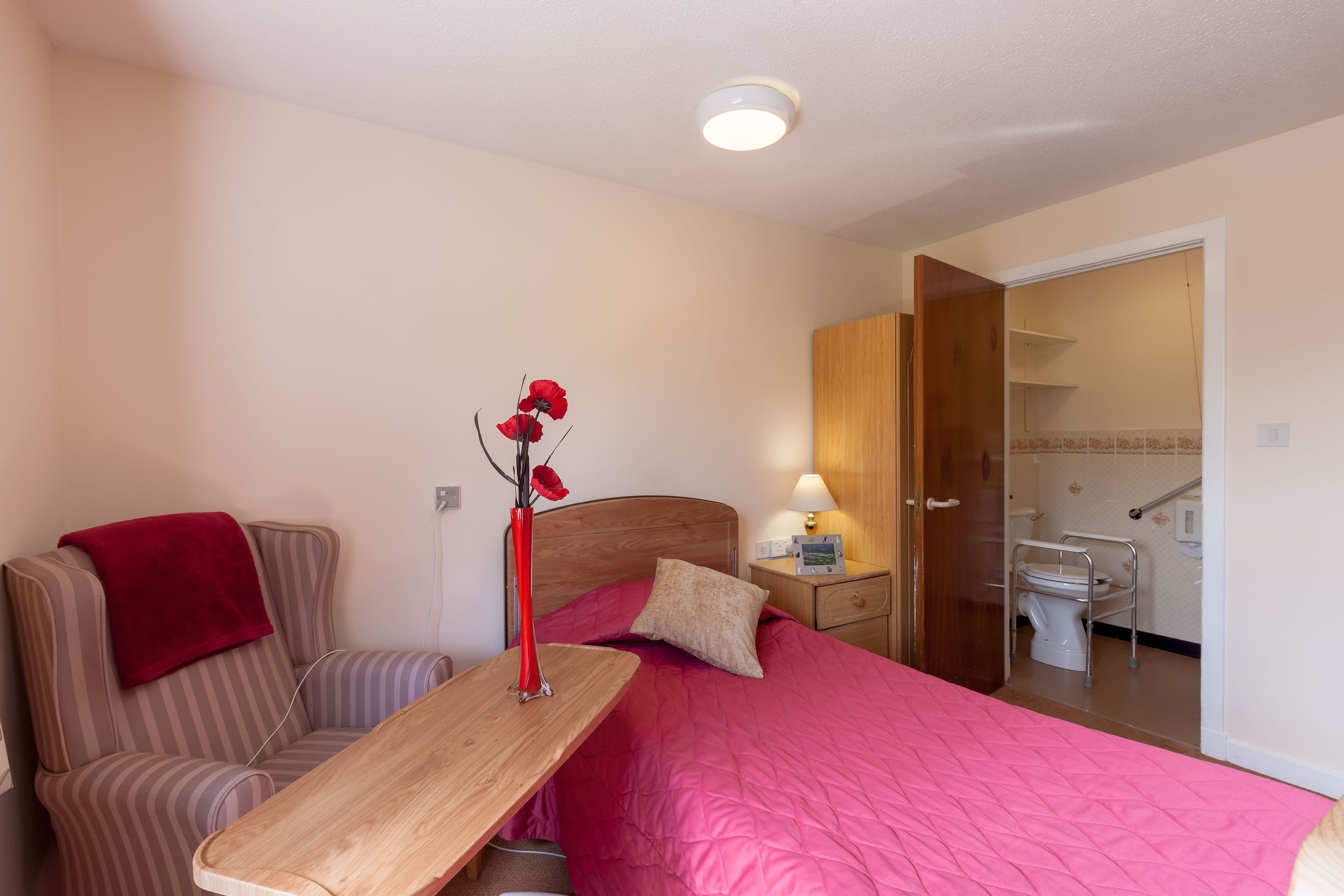 Bedroom in Ochil Care Home in Perth, Scotland