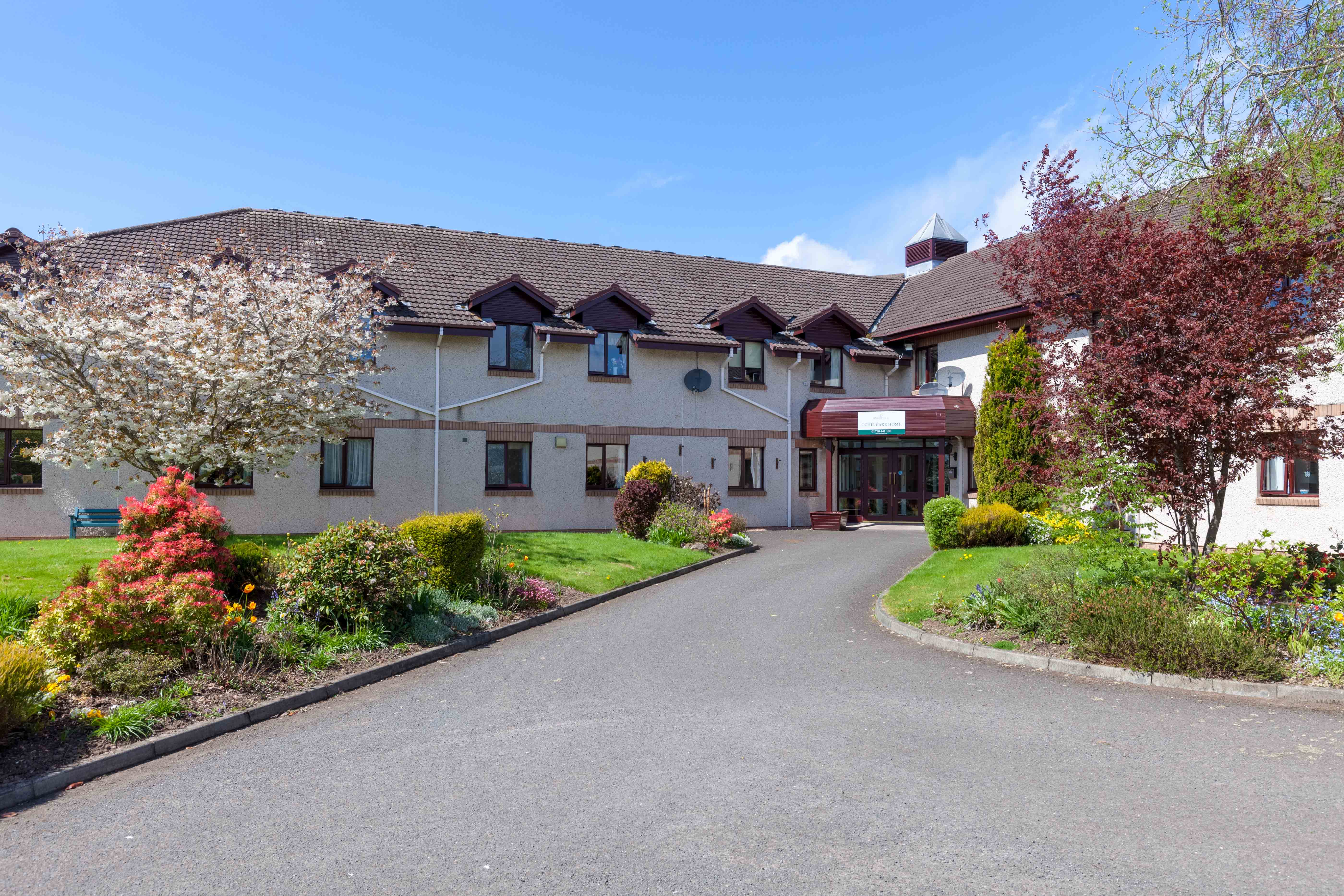 Exterior of Ochil Care Home in Perth, Scotland